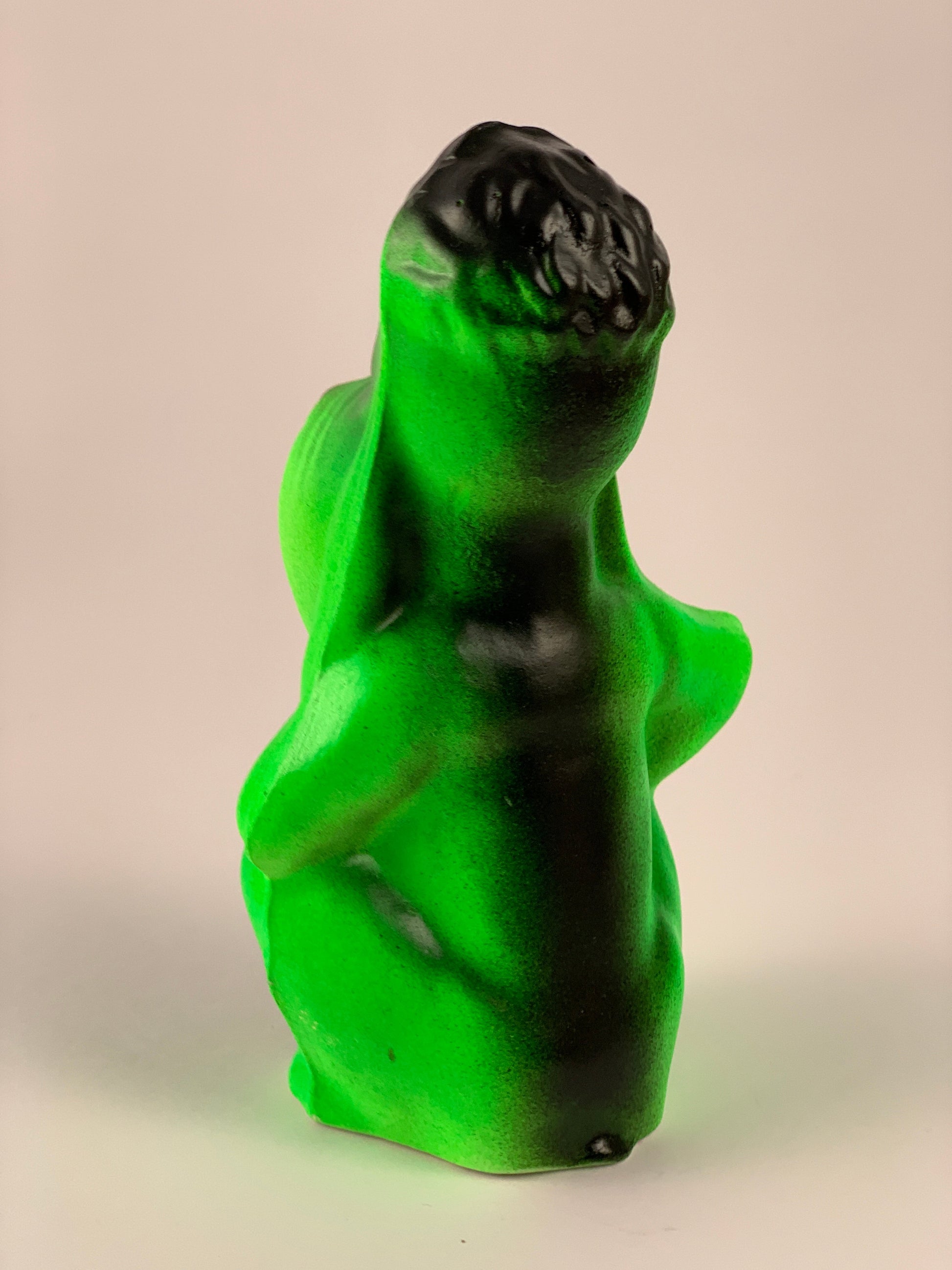 Mister Droopy Chalkware: Fluorescent Green and Black