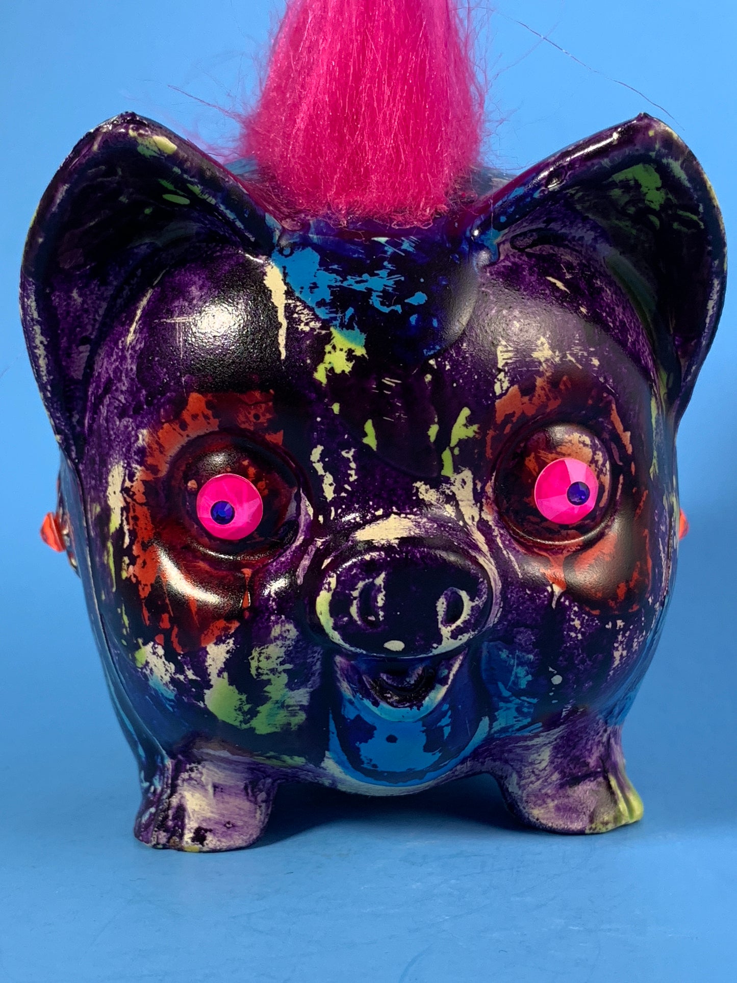 Neon Flower Pig