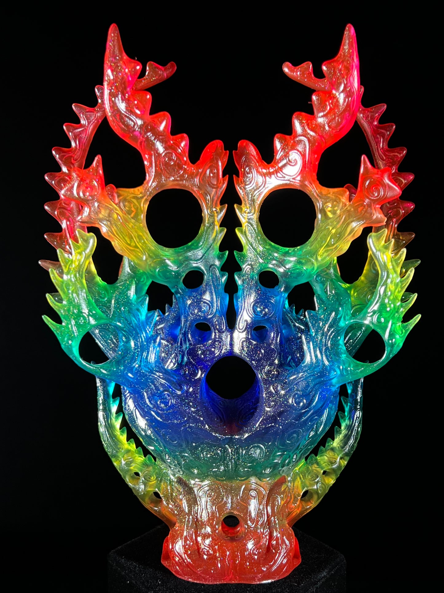 Lion of the Glyph: Transparent Rainbow Glitter