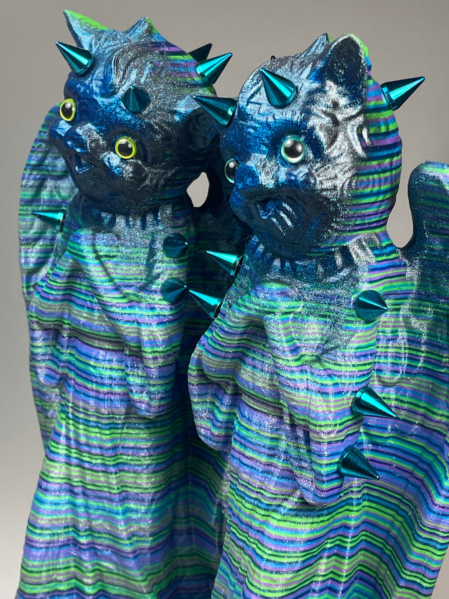 Twin Angel Pigs of the Afterlife: Blue Devil Friends
