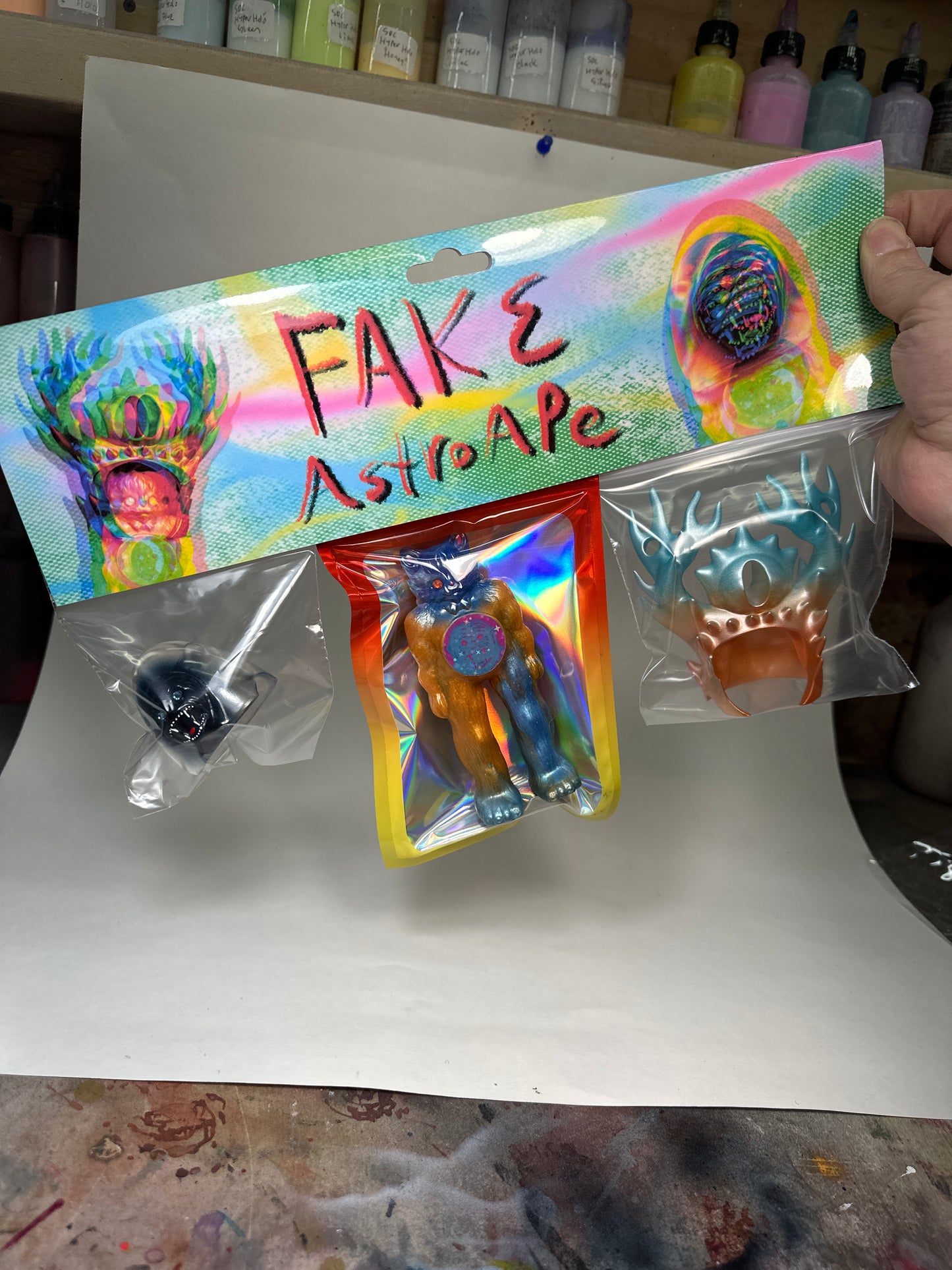 FAKE AstroApe: Orange/Blue Mica
