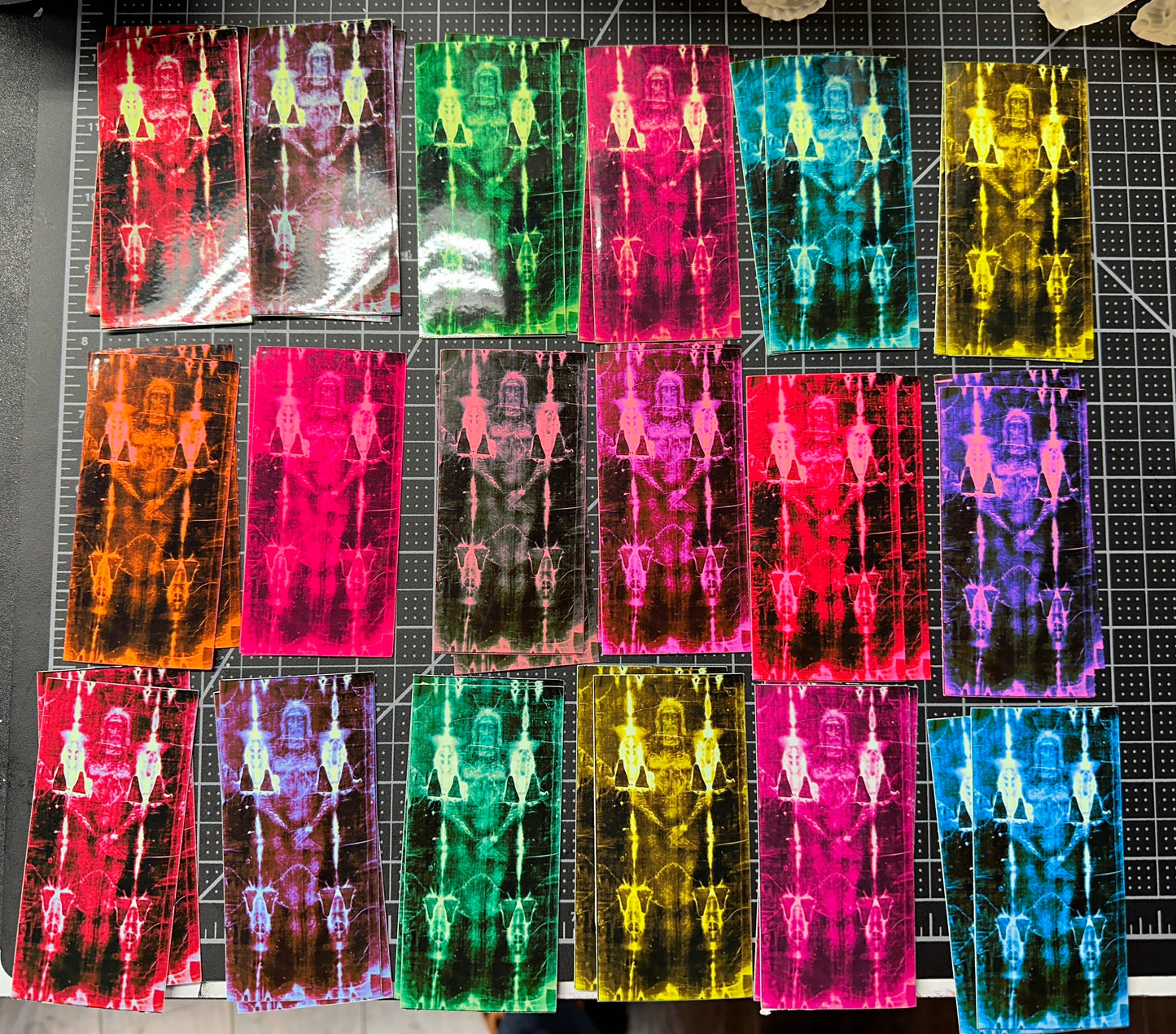 Ape Shroud Glow In The Dark Stickers, Set Of 4