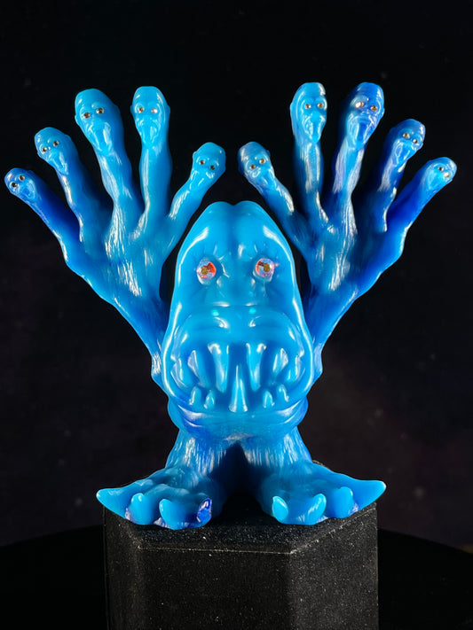 Ape Fingers Beast: Glow in the Dark Blue Wave Marbled