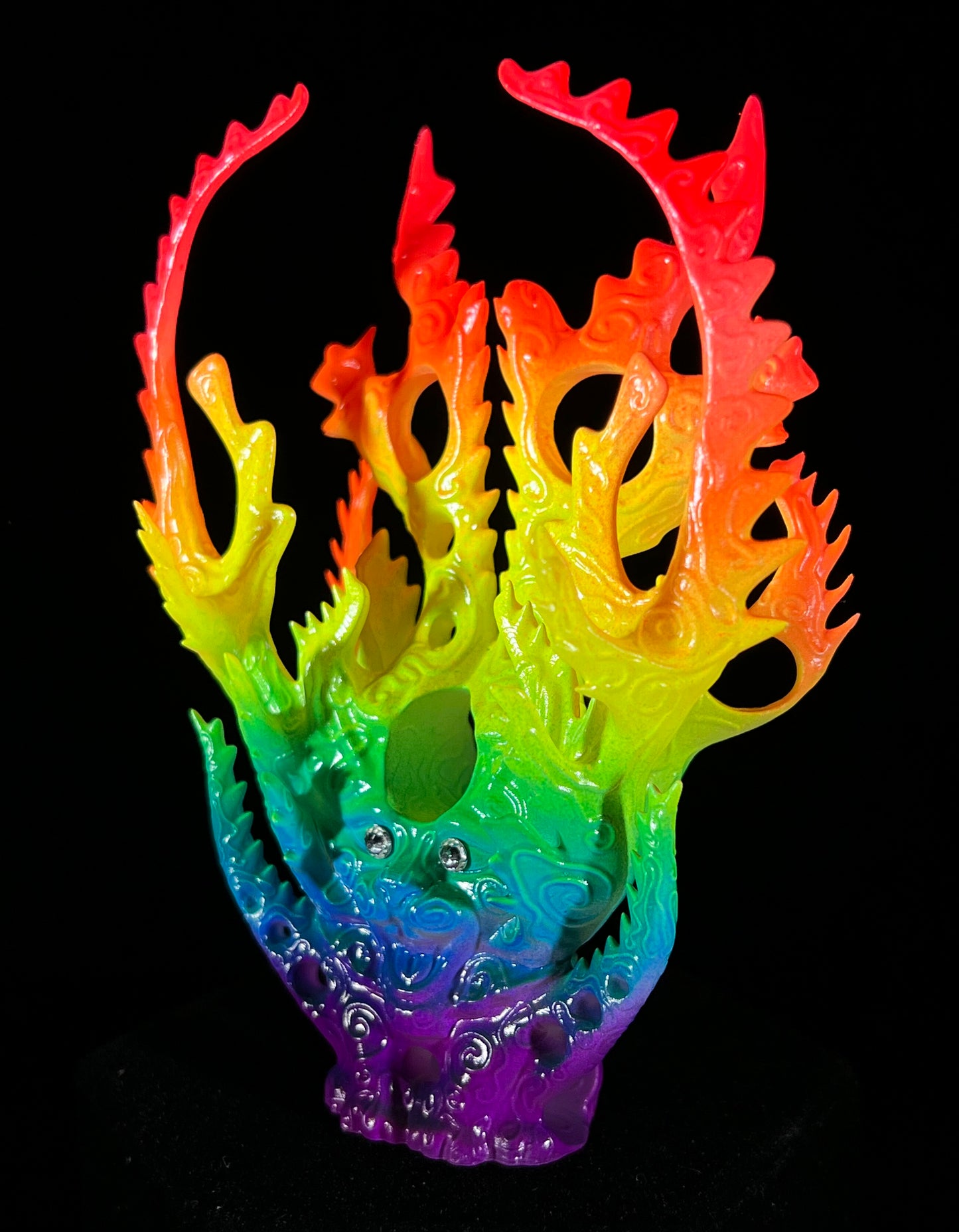Lion of the Glyph: Neon Wild Rainbow