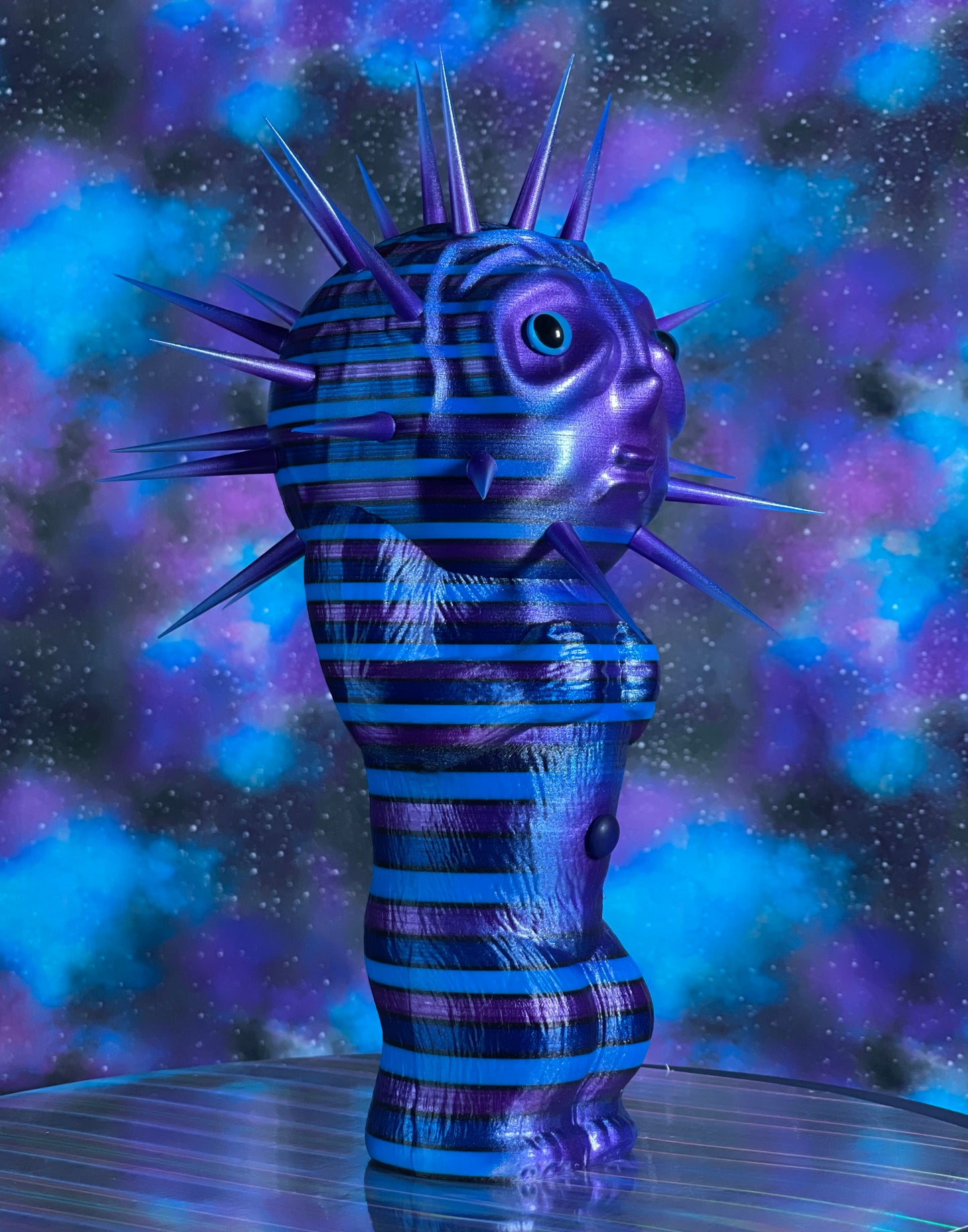 Moon Head Freak: Purple and Blue Poke Head