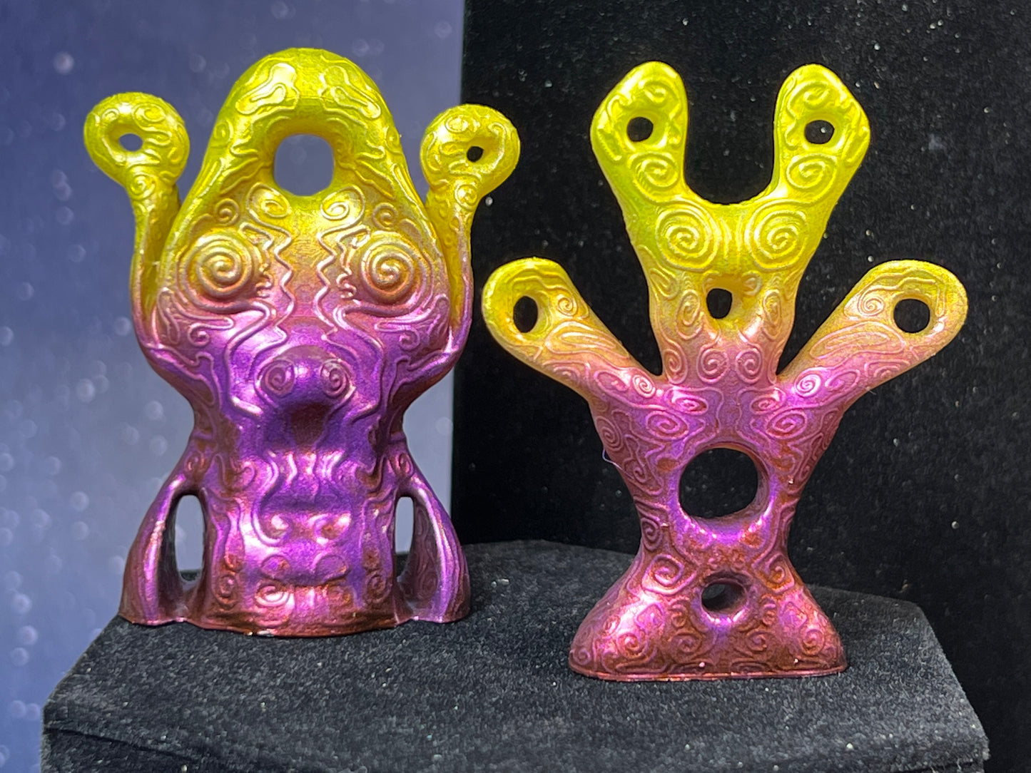 Thirteen Glyphs of the Distant Future: Yellow/Purple/Red Oxide Chrome