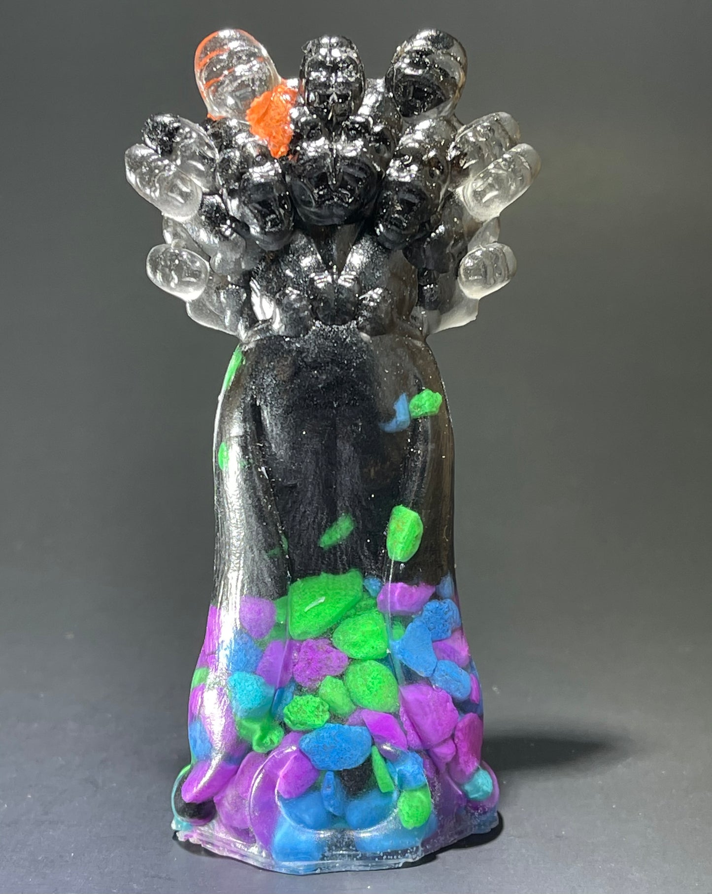 His Majesty the King: Resin Cast with Black and Neon Stones