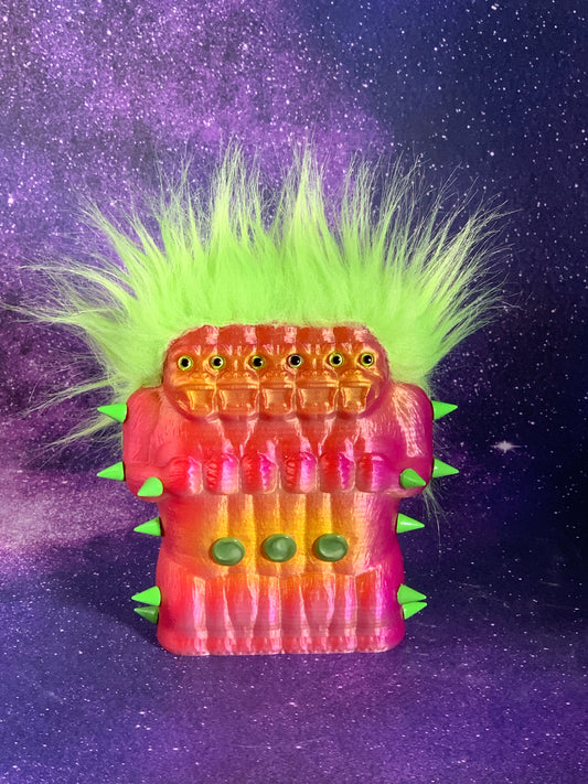 5 Headed Freak Ape: Pink and Red