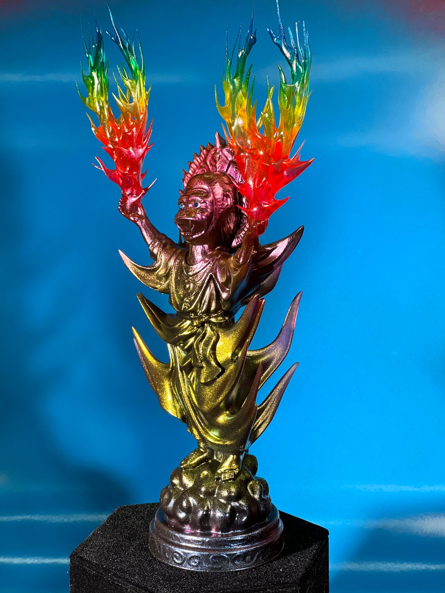The Child Ape Jesus, Powered Up: Rainbow Flame Metal Heart