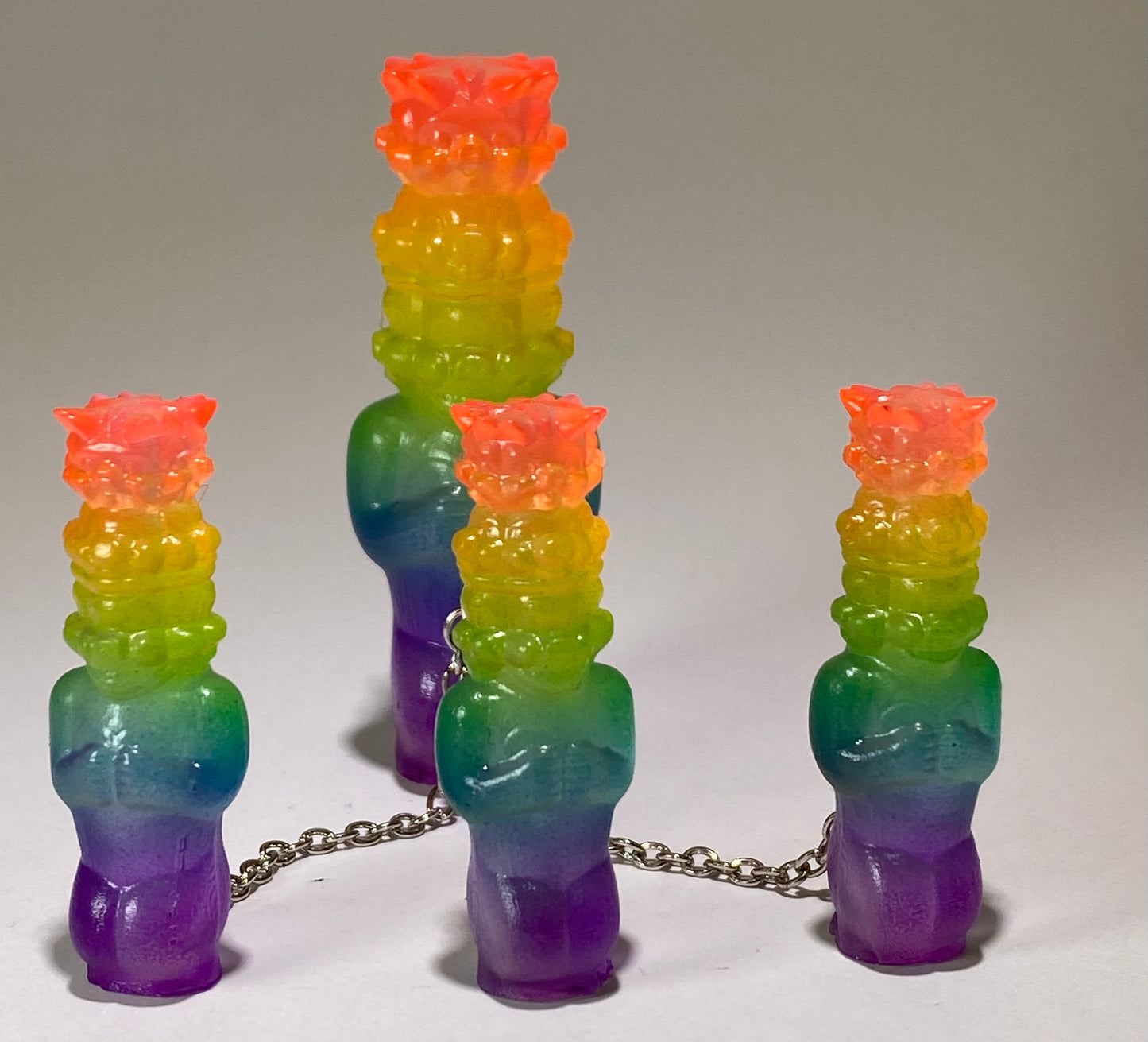 Pig Stack Ape Set: Fluorescent Rainbow