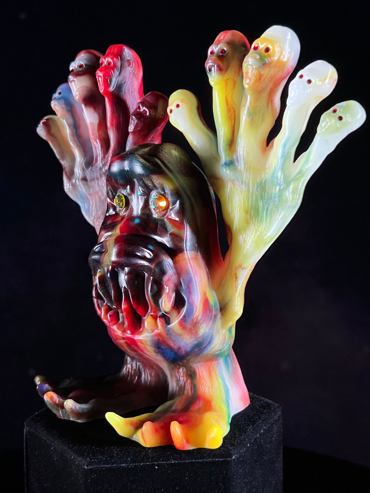 Ape Fingers Beast: Glow in the Dark Chaos Marbled