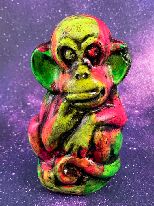 Creepy Neon Monkey