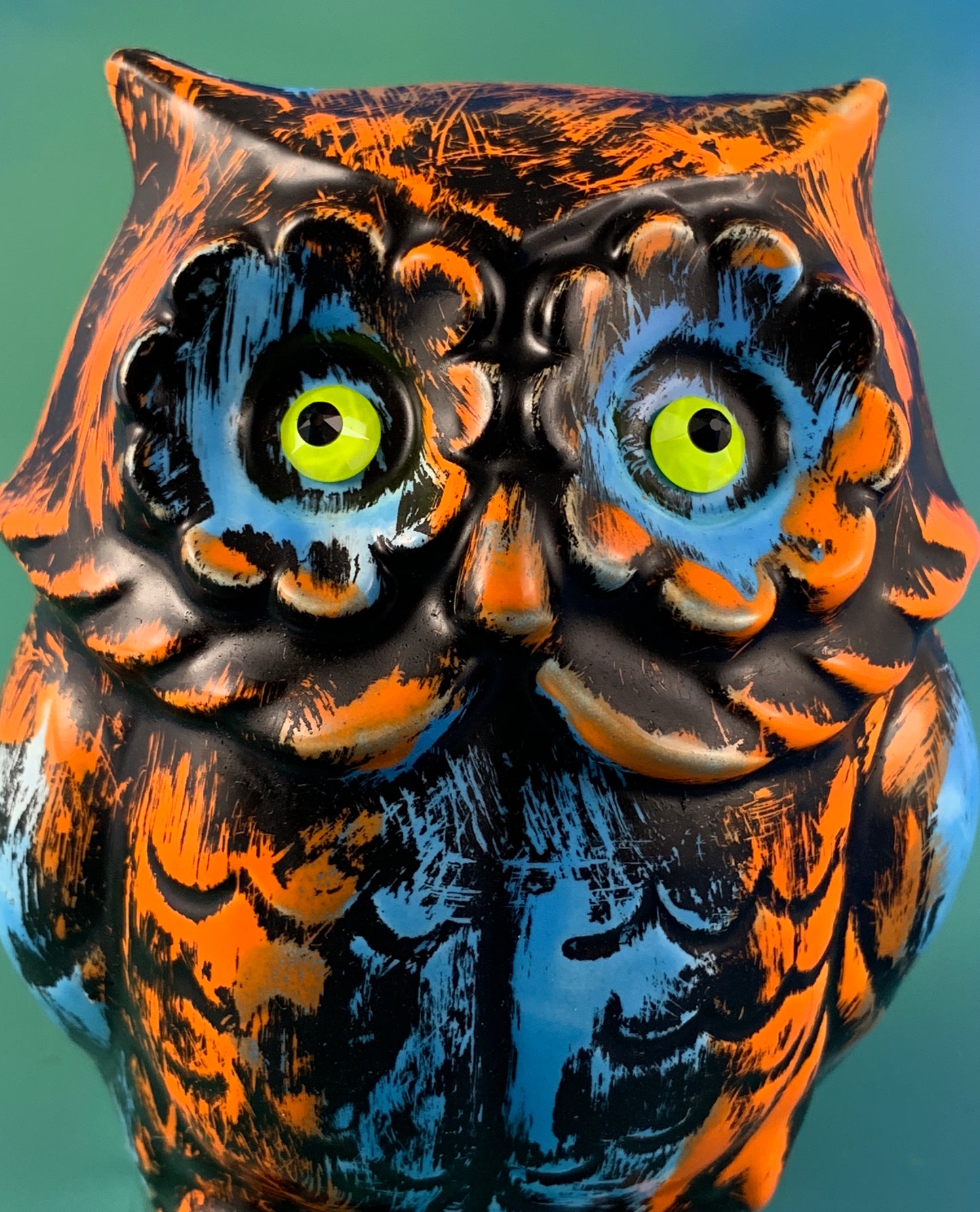 Orange and Blue Owl