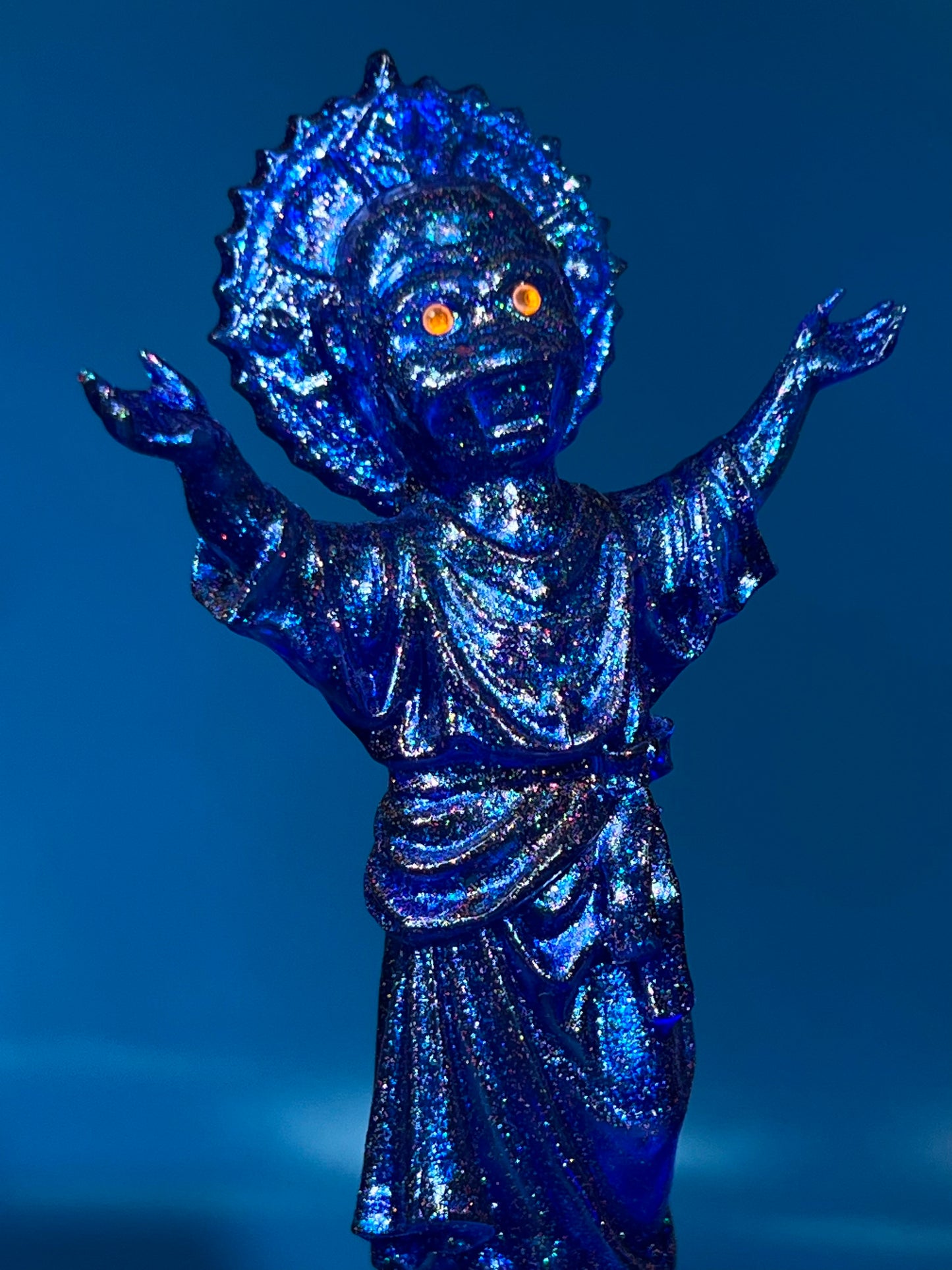 The Child Ape Jesus: Blue Glitter God