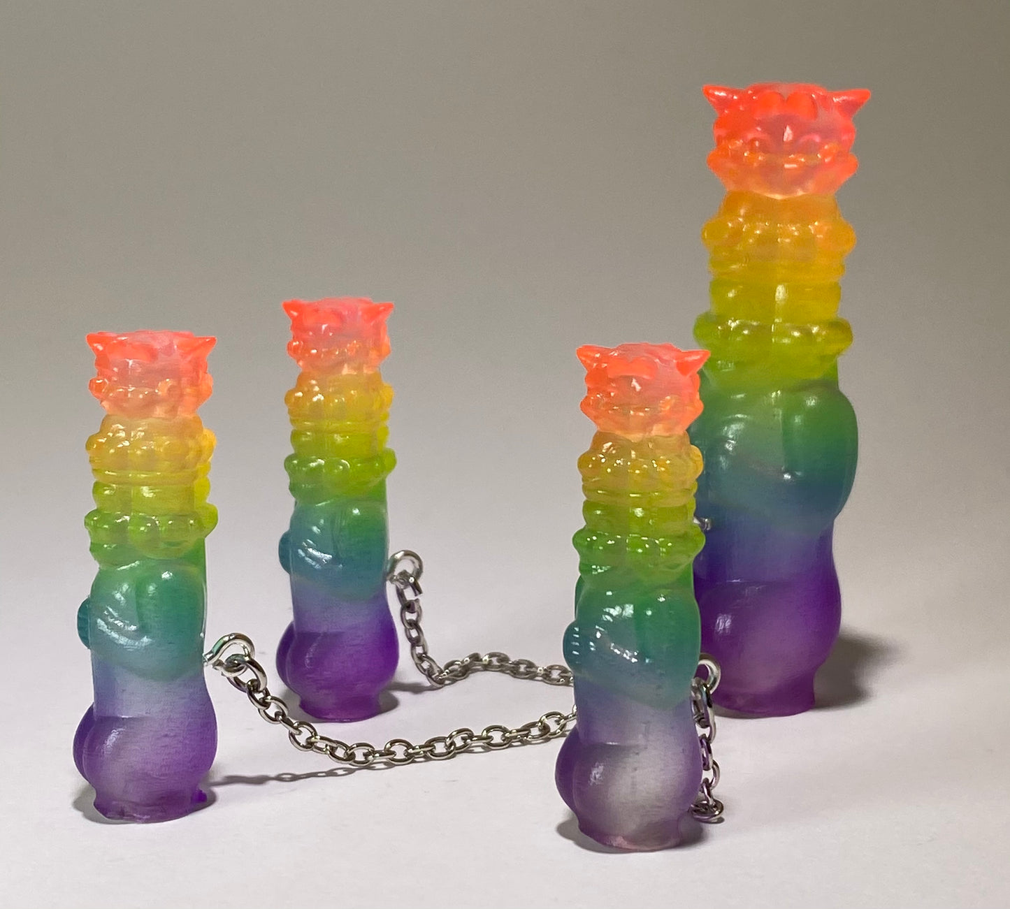 Pig Stack Ape Set: Fluorescent Rainbow