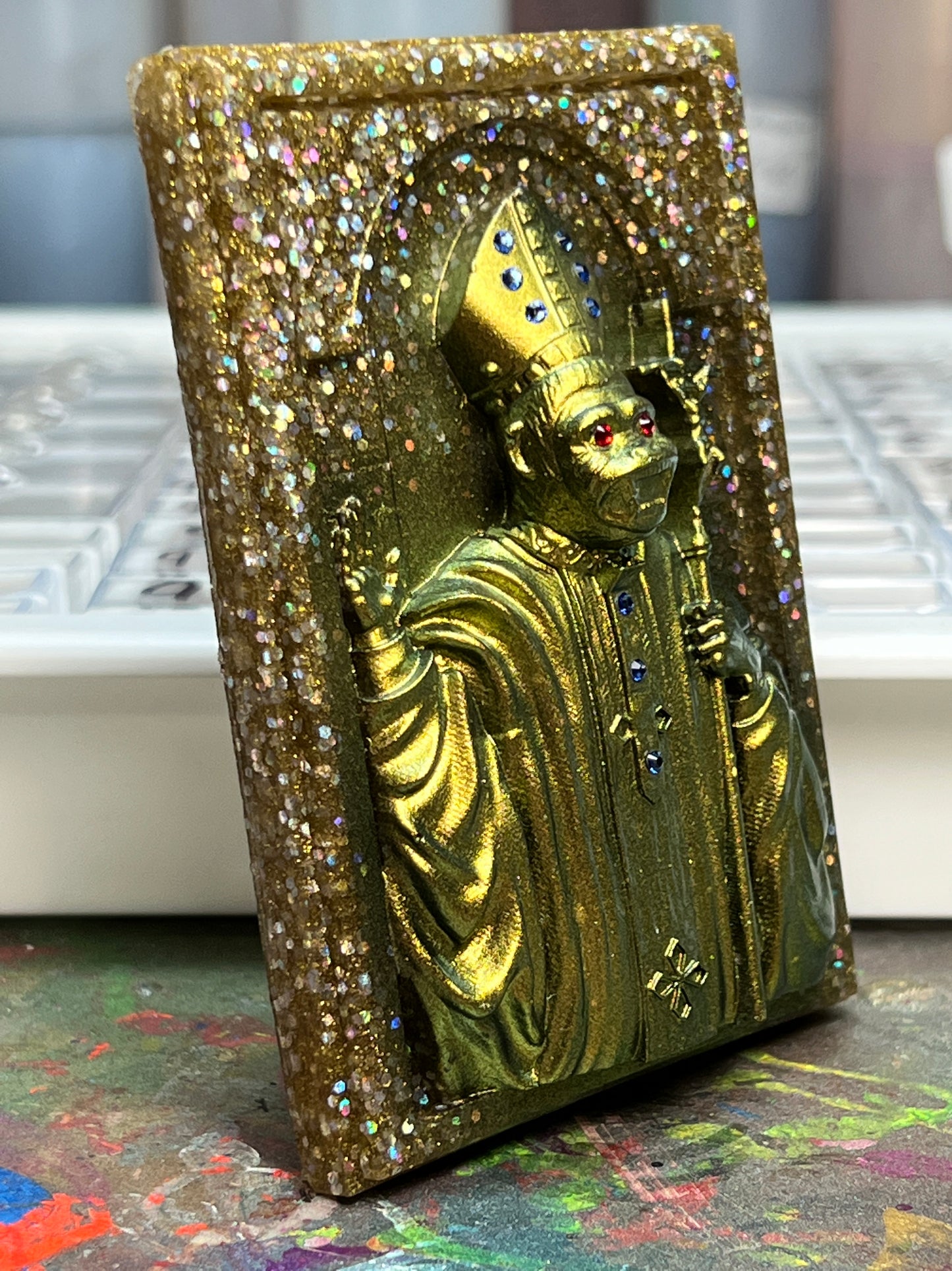 The Ape Bishop: Holy Decadence Pocket Ape, Gold
