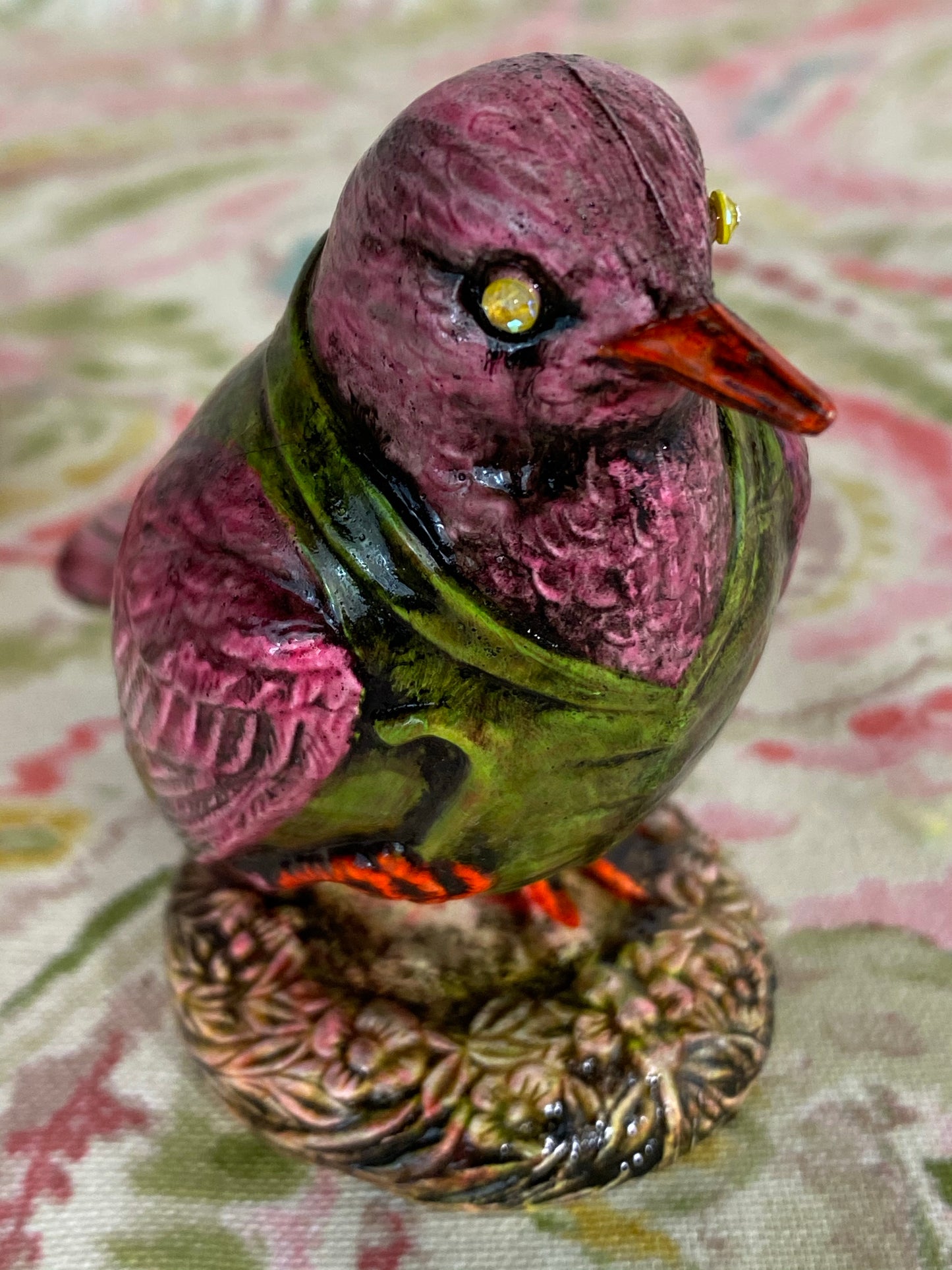 Fancy Dressed Bird: Pink and Green