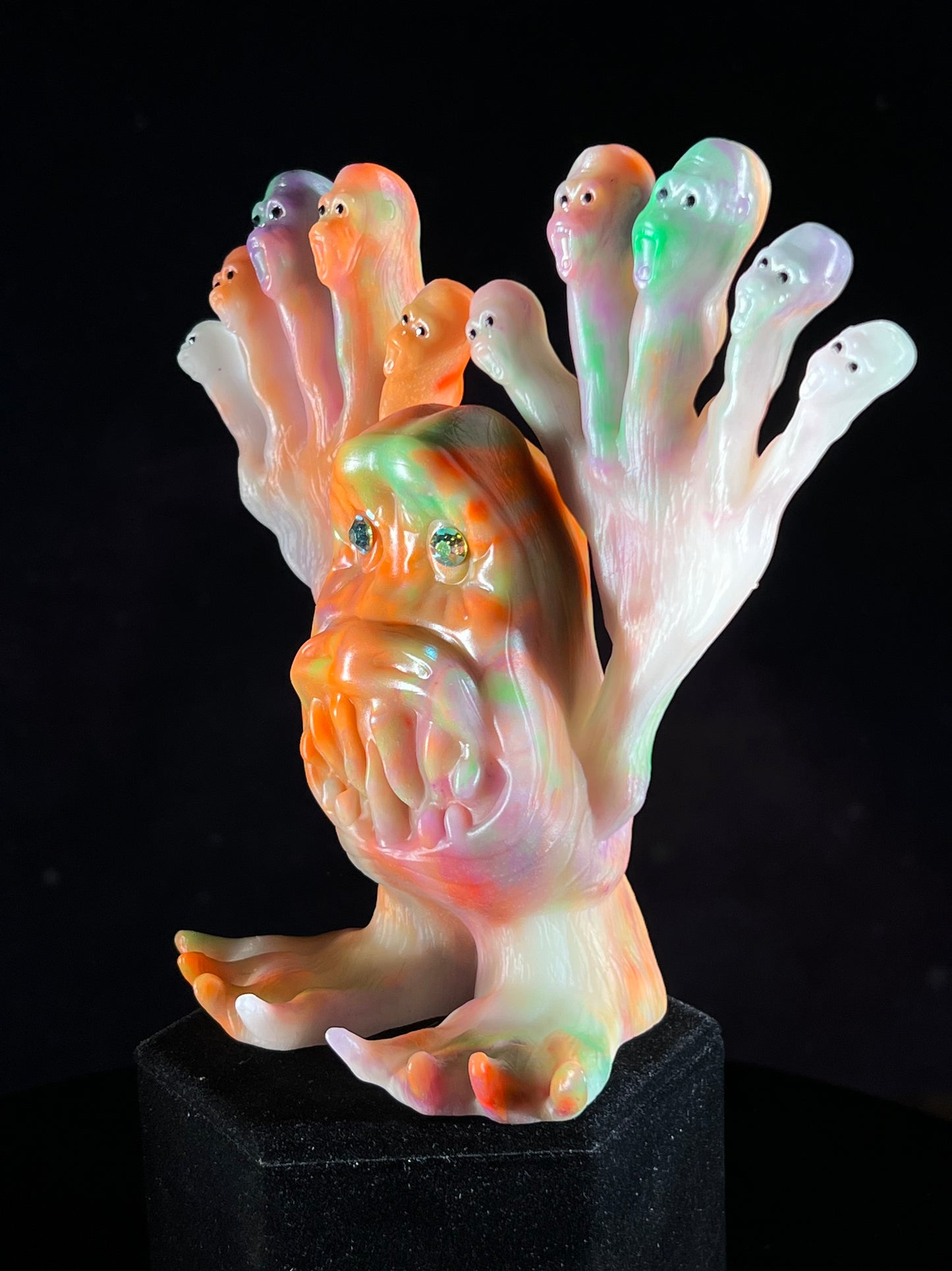 Ape Fingers Beast: Glow in the Dark Neon Marbled