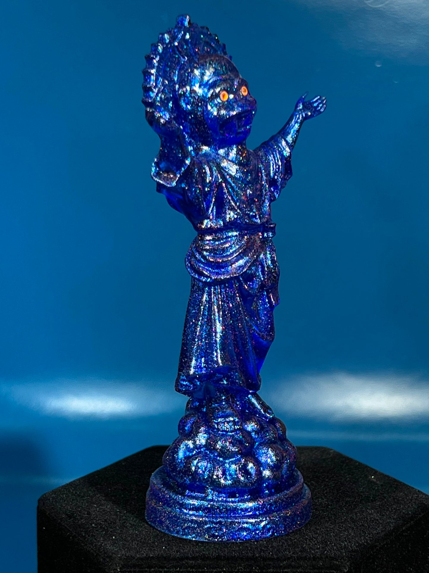 The Child Ape Jesus: Blue Glitter God