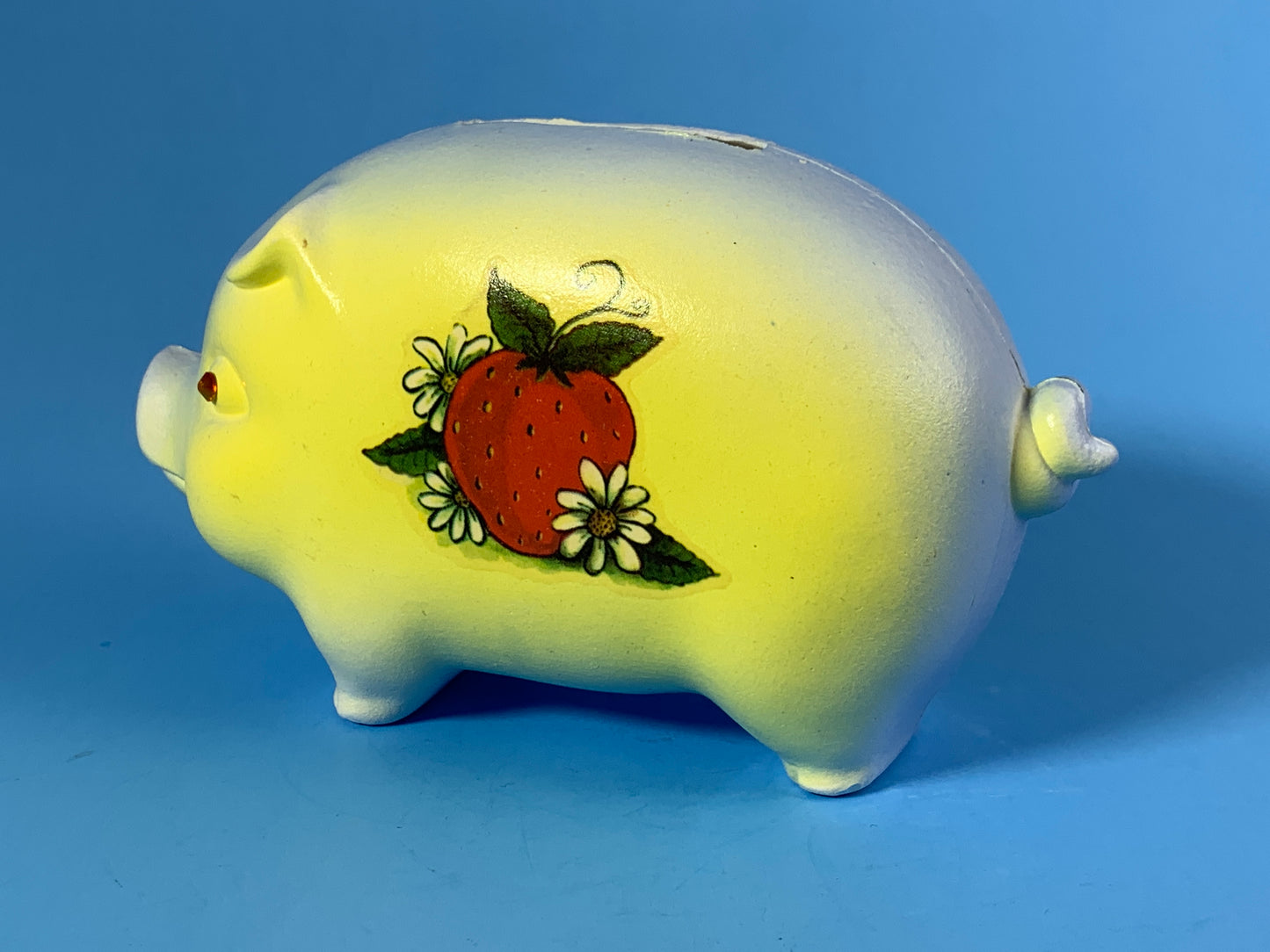 Piggy Bank with Strawberries