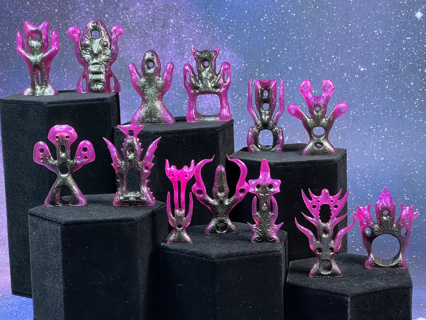 Thirteen Glyphs of the Distant Future: Pink and Gold