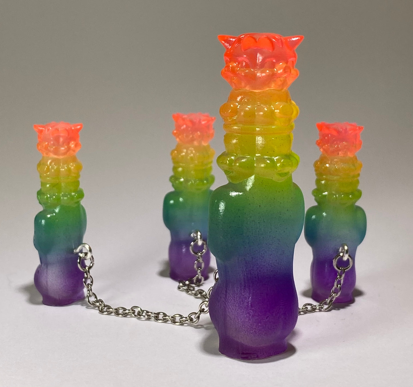 Pig Stack Ape Set: Fluorescent Rainbow