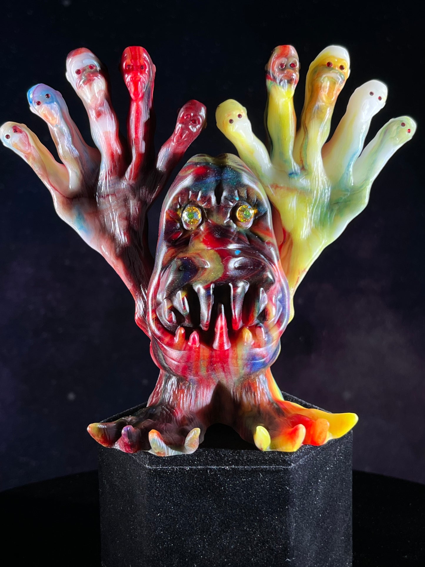Ape Fingers Beast: Glow in the Dark Chaos Marbled