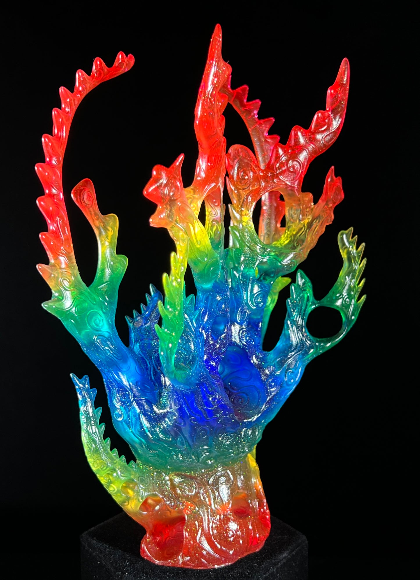 Lion of the Glyph: Transparent Rainbow Glitter