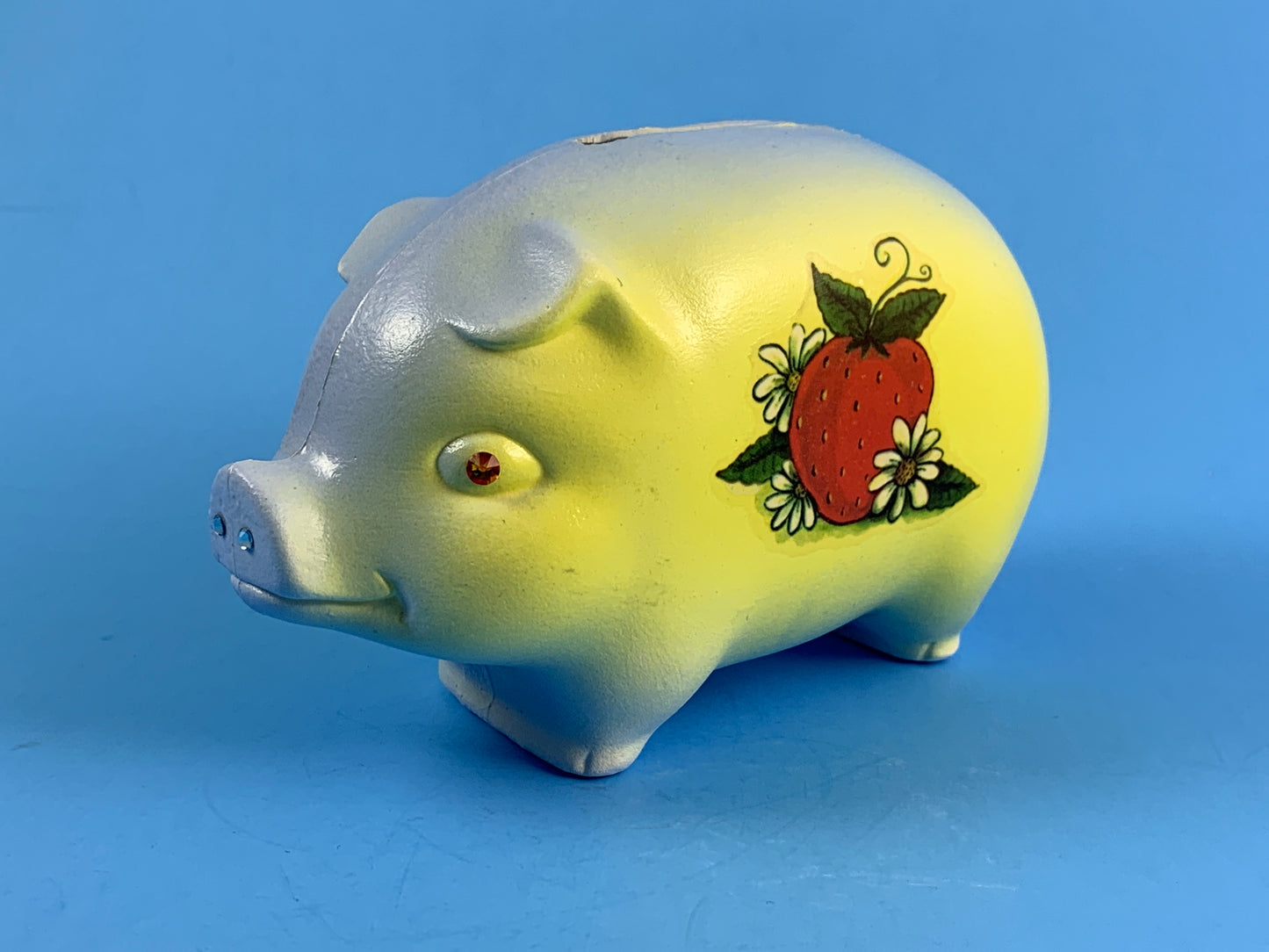 Piggy Bank with Strawberries