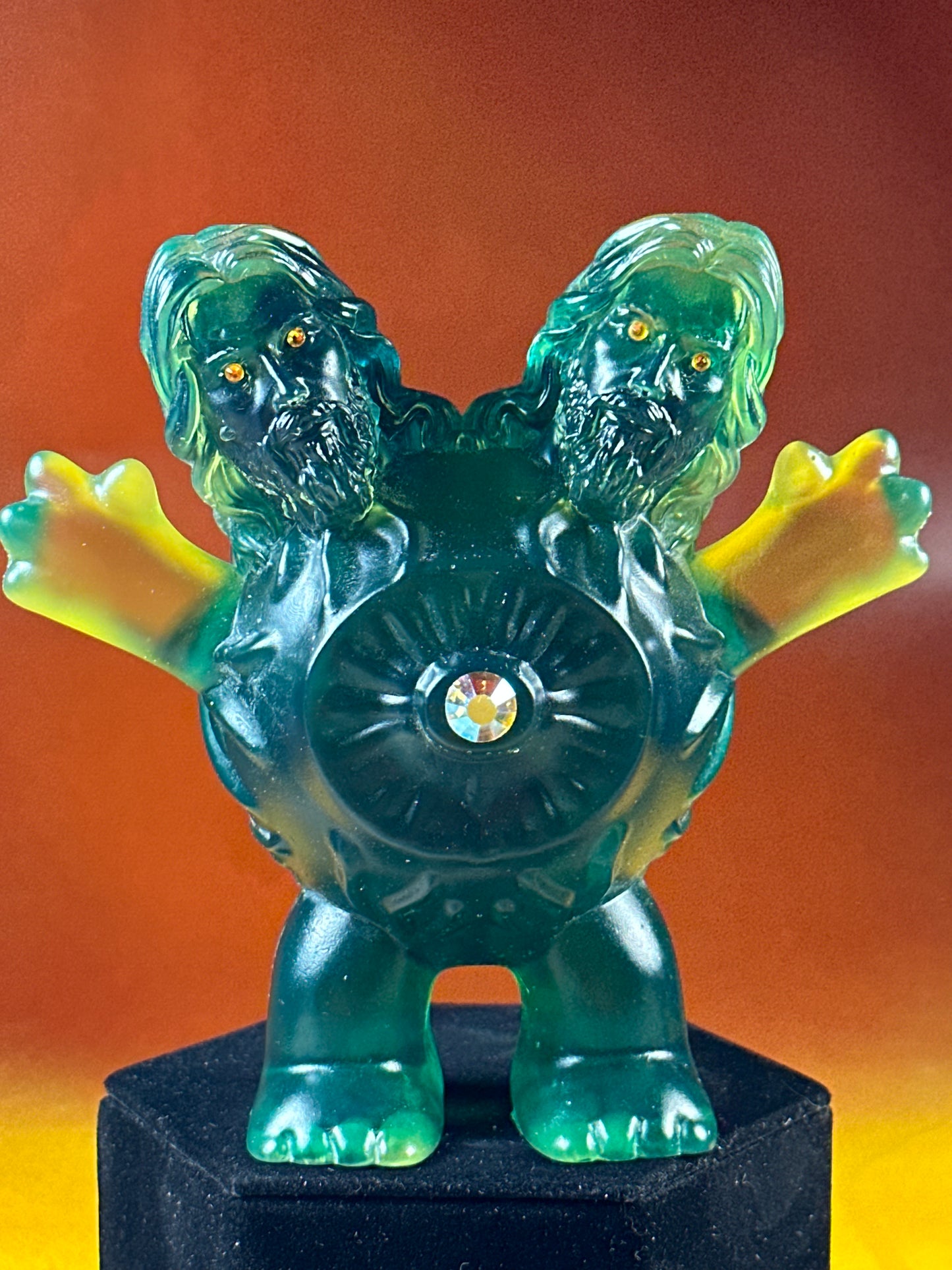 Jesus Christ Eyeball Troll: Transparent Yellow/Green