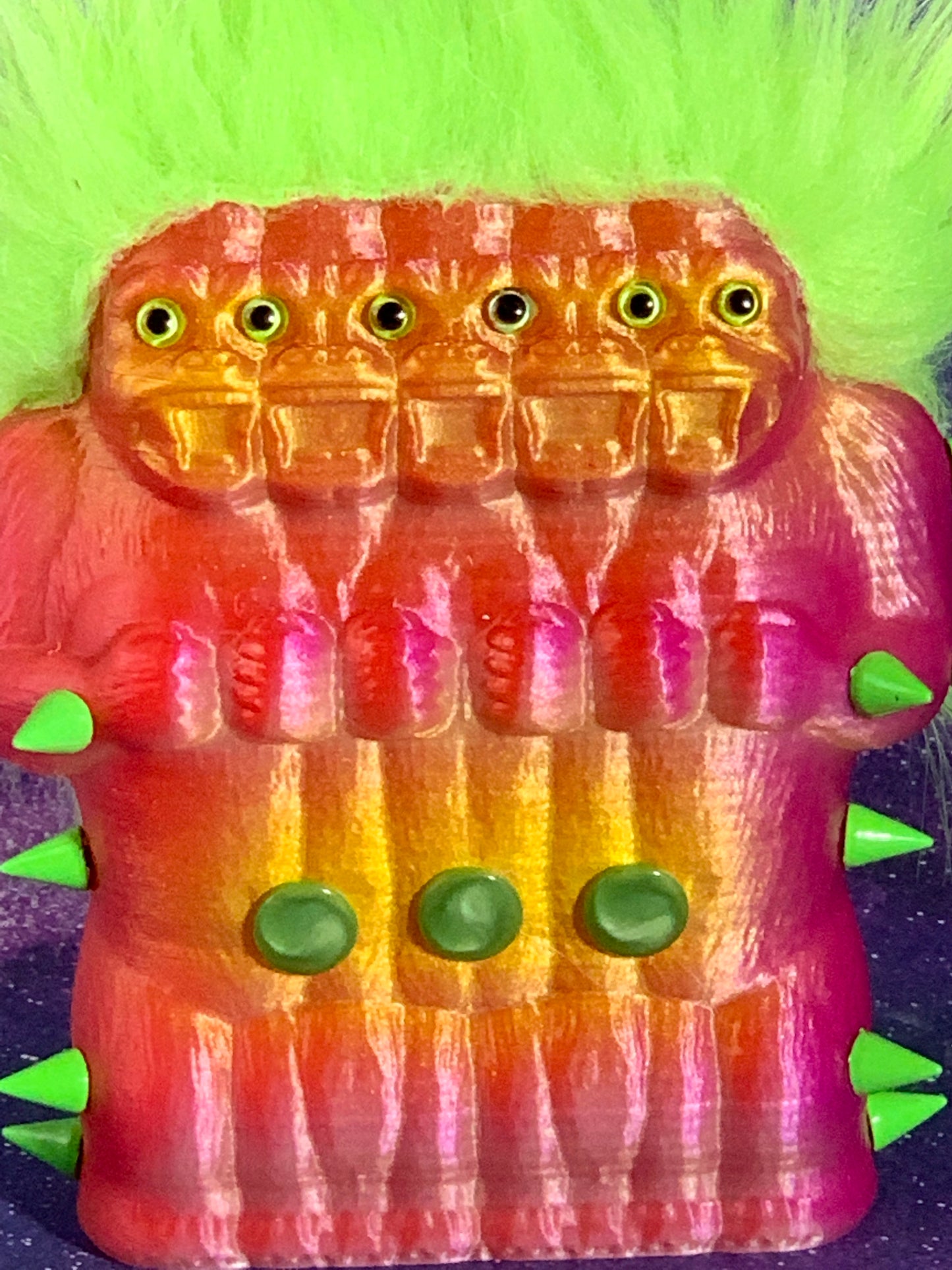 5 Headed Freak Ape: Pink and Red