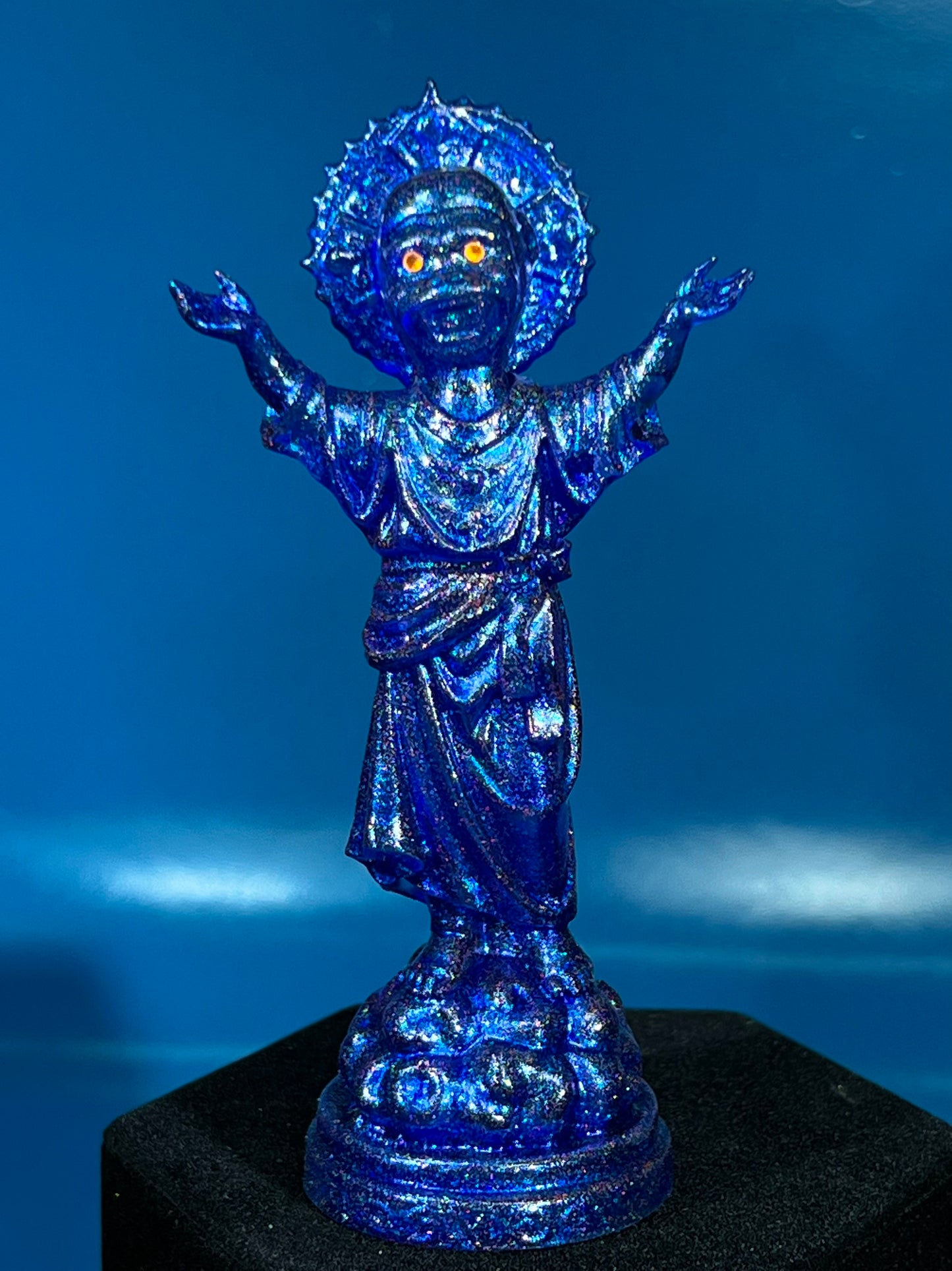 The Child Ape Jesus: Blue Glitter God