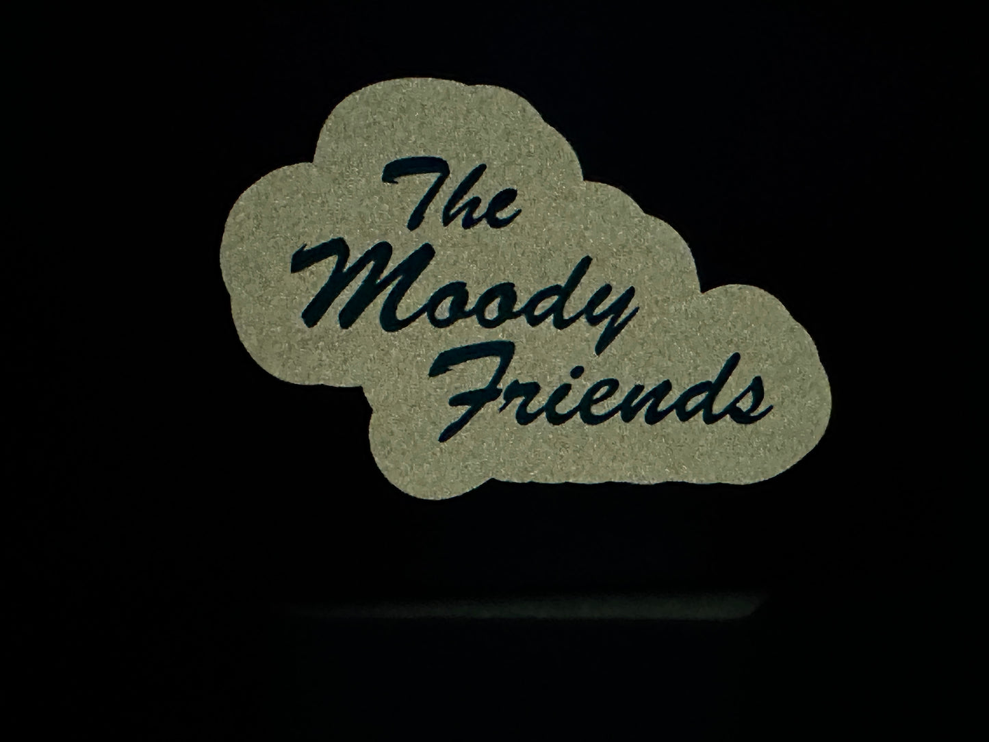 The Moody Friends: Transparent Blue to Green Fade