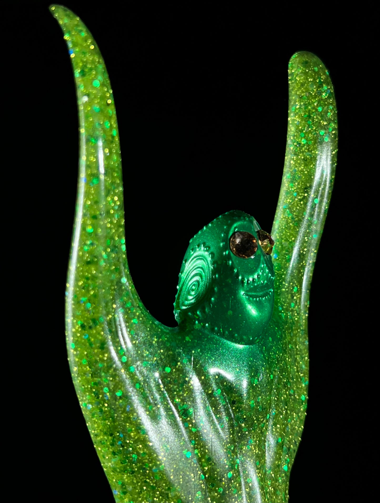 Robot Ghost Redux: Glitter Glow Green