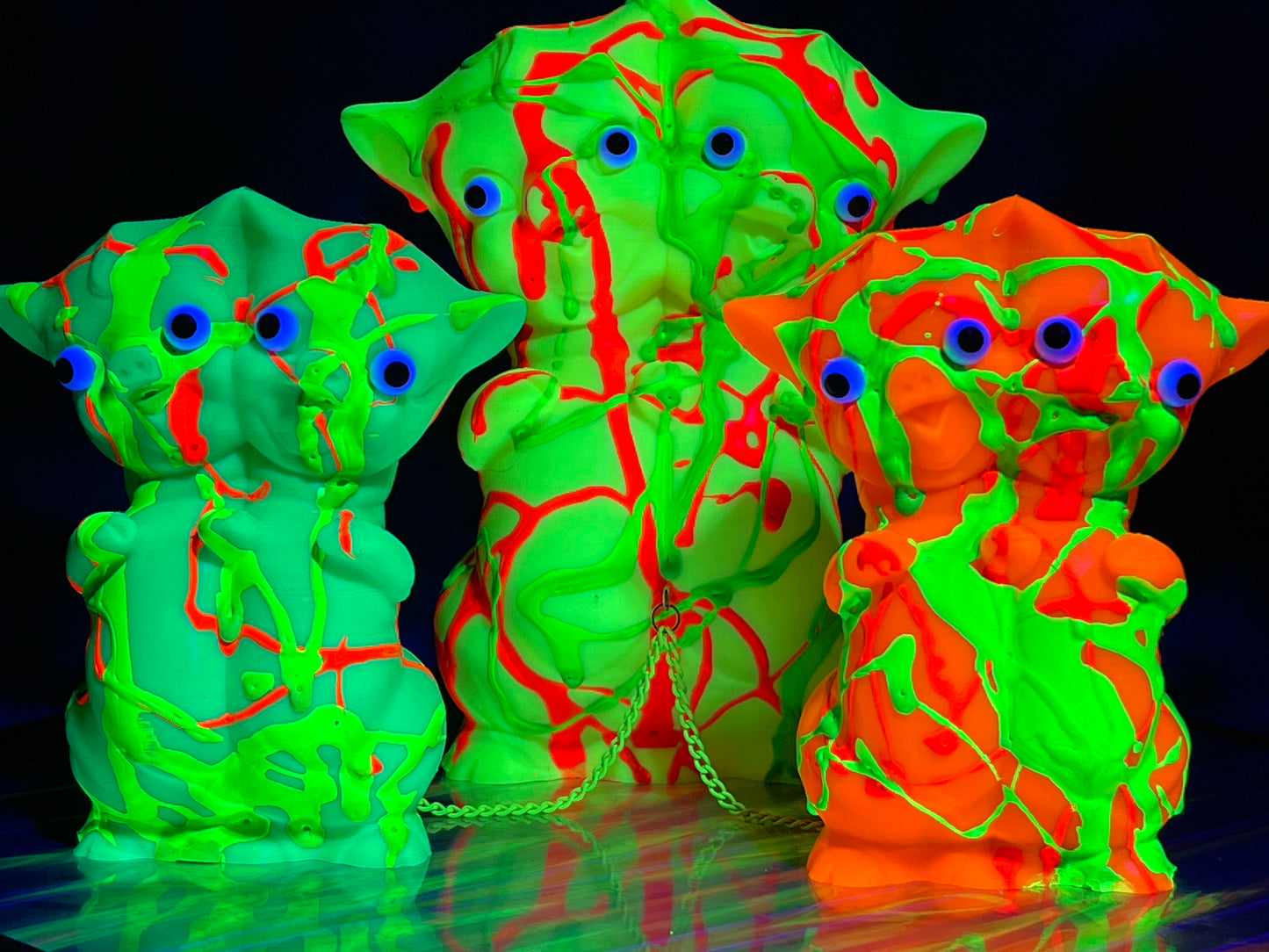 Double Twisty Pig: 90s Neon Splatter Set