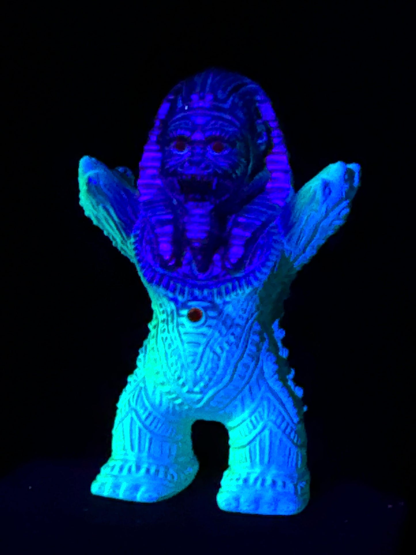 Cosmic Sphinx Ape Troll: Neon Green/Blue