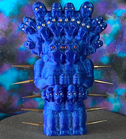 Mega God Ape Lord Freak: Blue Glitter and Silver Spikes