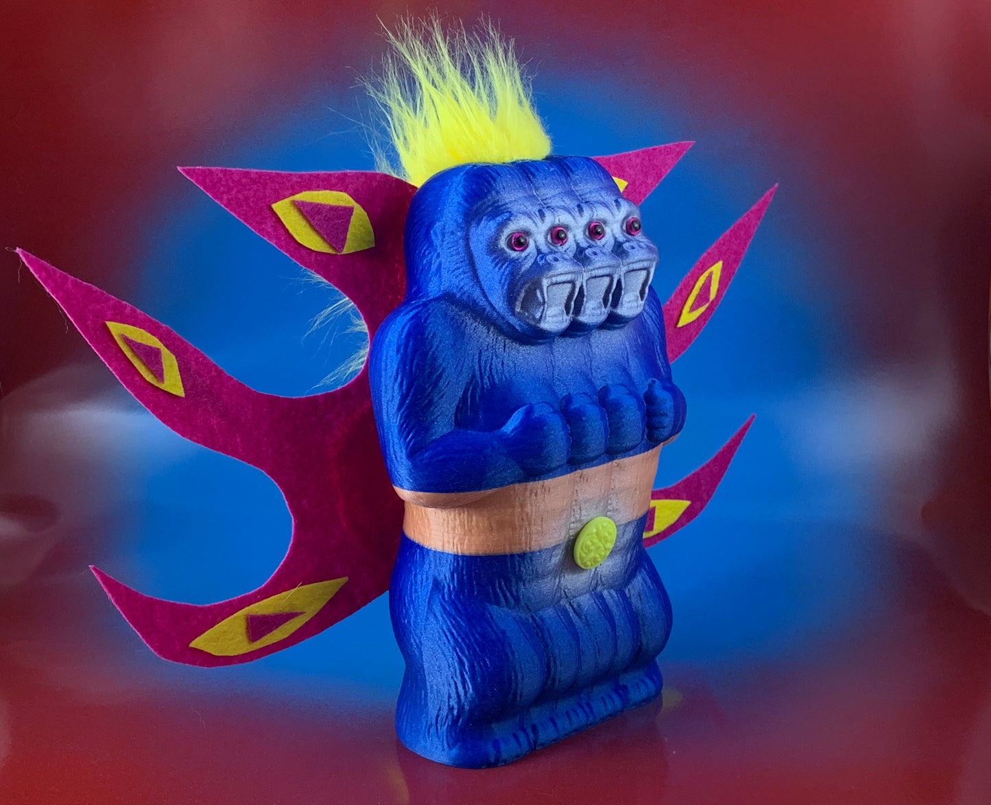 Flying Freak of Nature Ape: Blue/Pink/Yellow