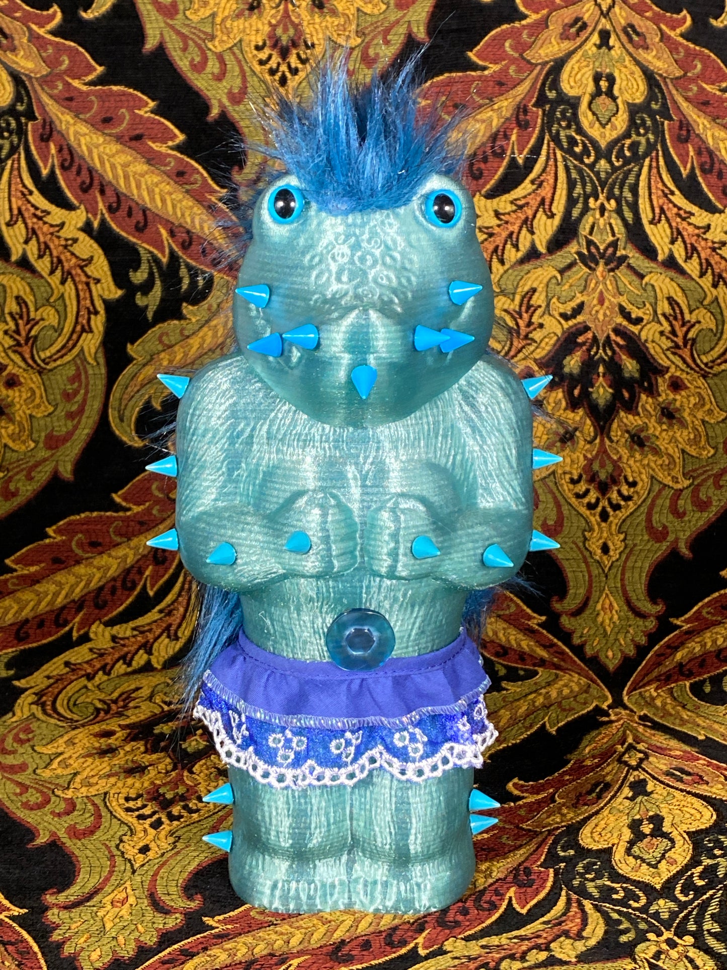 Crocodile Ape Cult: Frilly Blue Worshipper