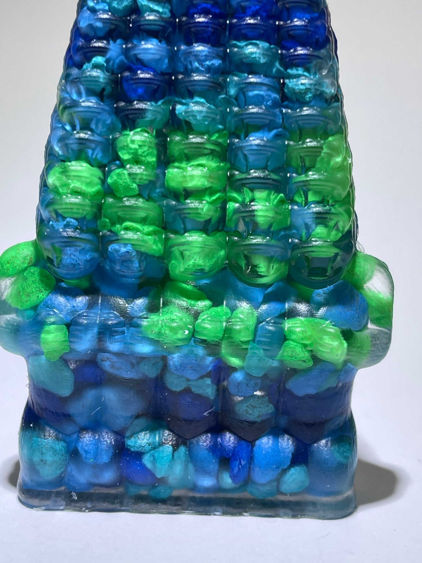 200 Head Ape: Resin Cast with Blue/Green Stones