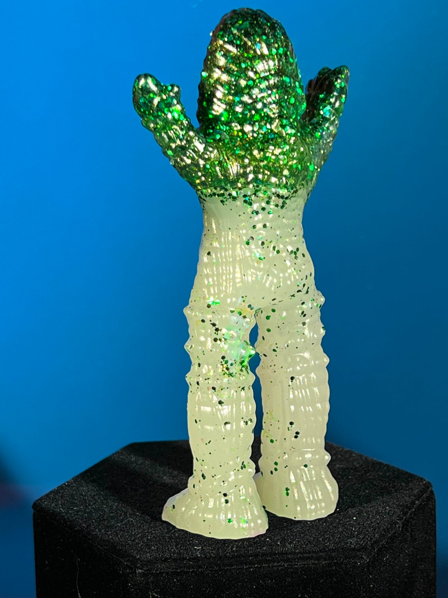 Astro Sphinx Ape: Green Glitter Glow