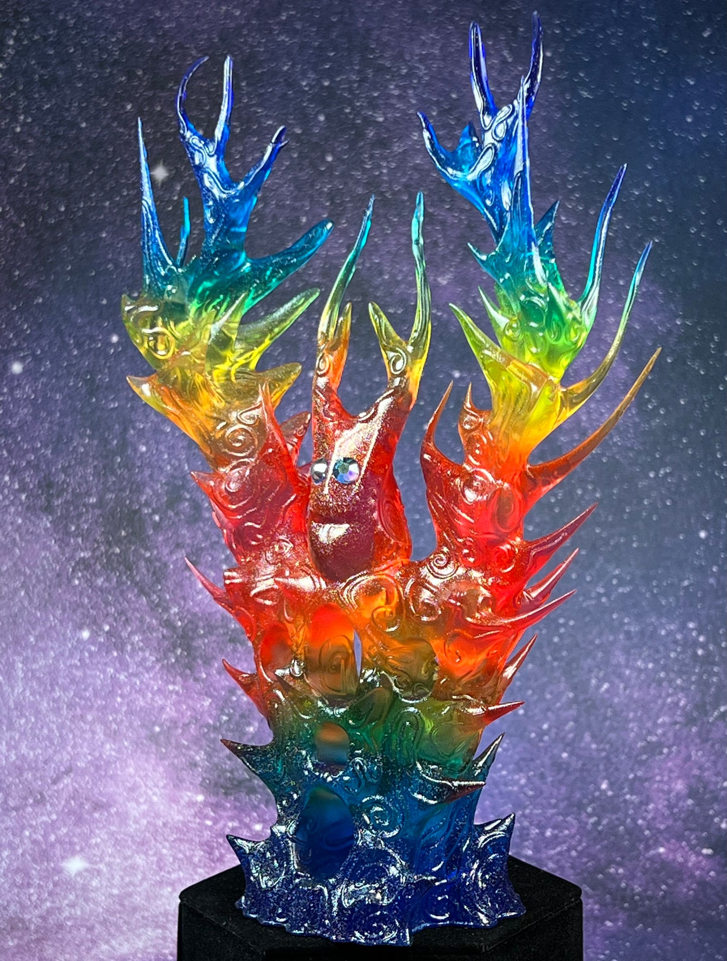 Robot Ghost Glyph: Cosmic Rainbow