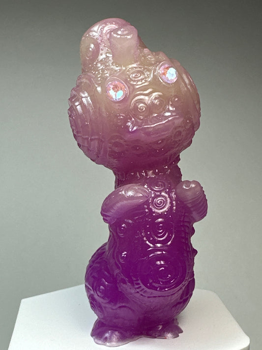 Robot Twisty Pig V2: Purple/White Glow