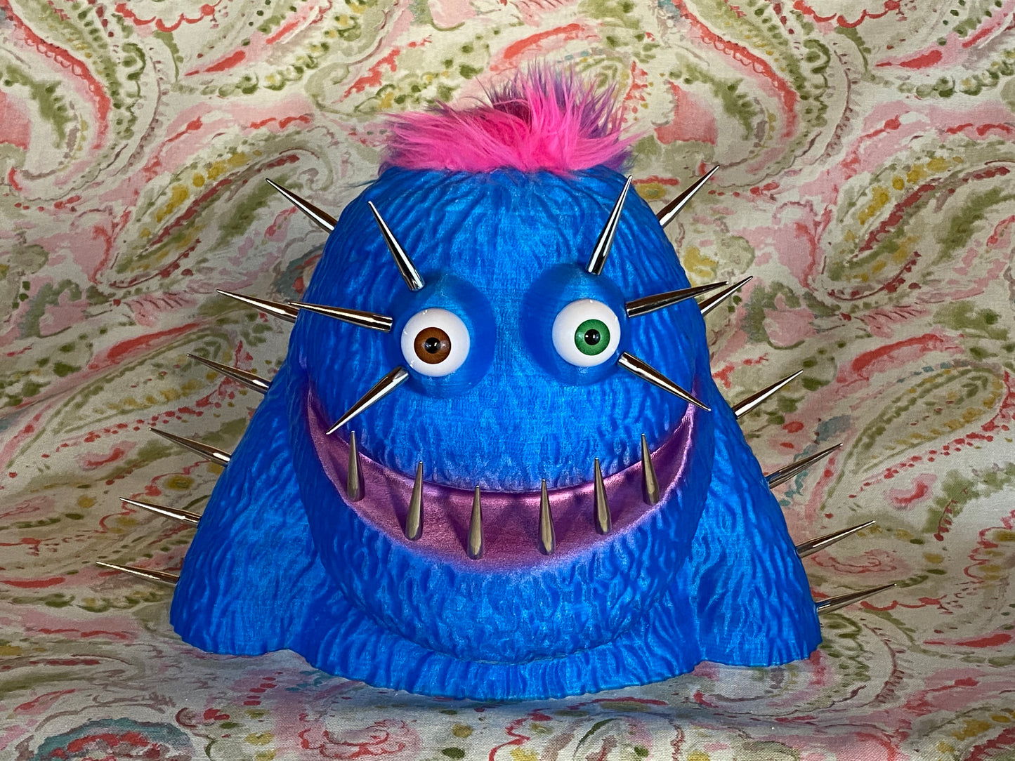 King Sized Monster Bust with Rainbow Hair