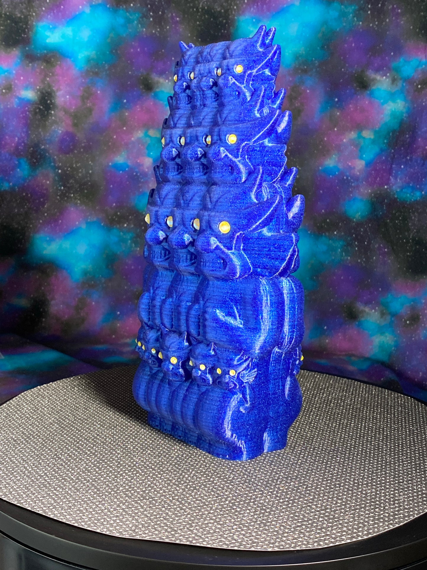 Aton Ape God of Space: Glitter Blue with Yellow Eyes