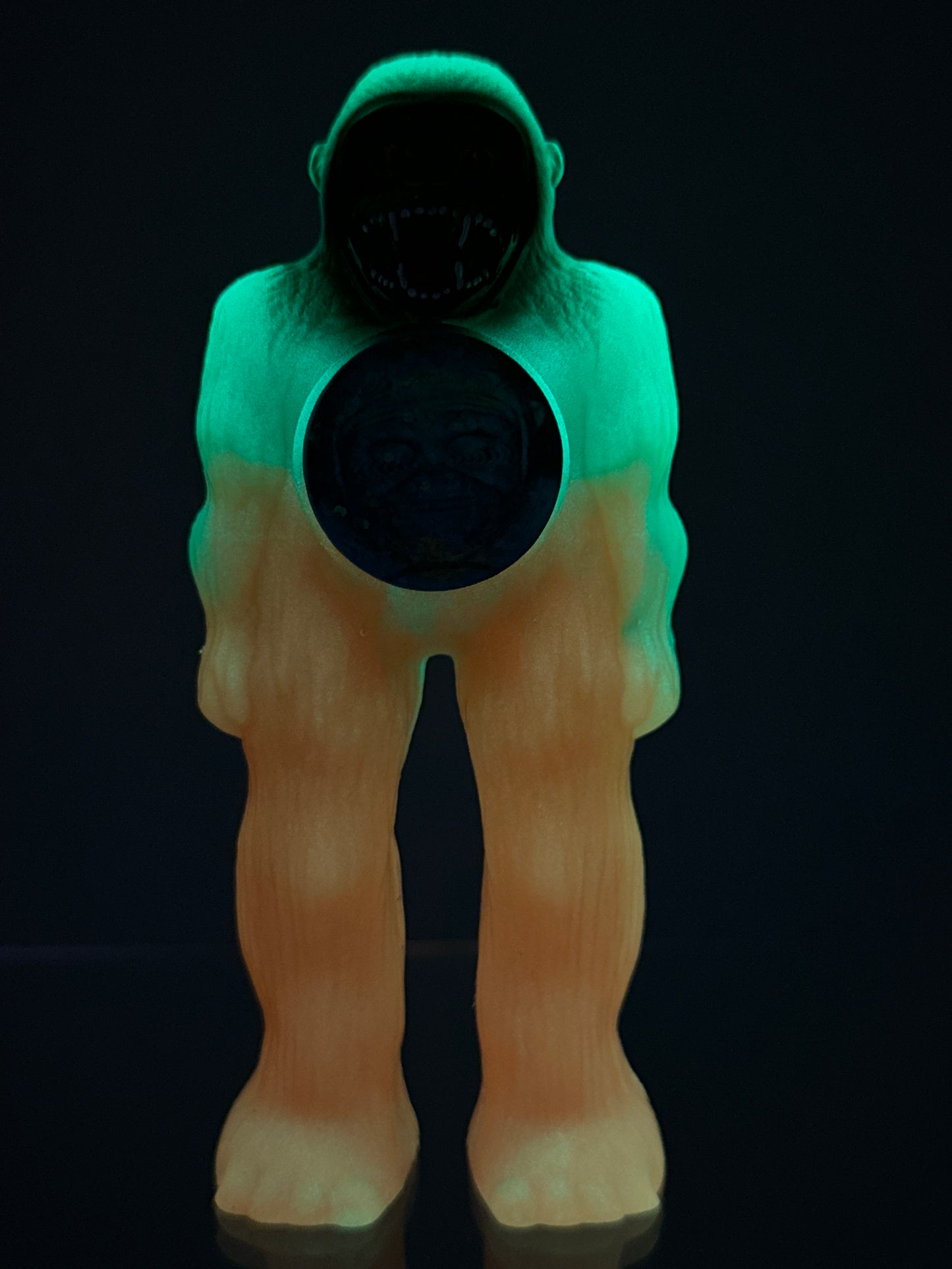 AstroApe: Green/Orange Neon Glow