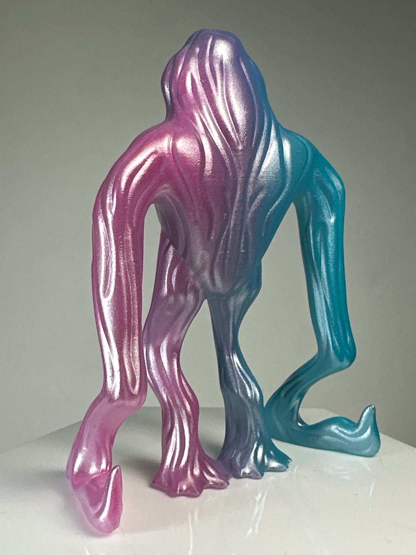 Sad Charlie: Pink and Blue Contortions