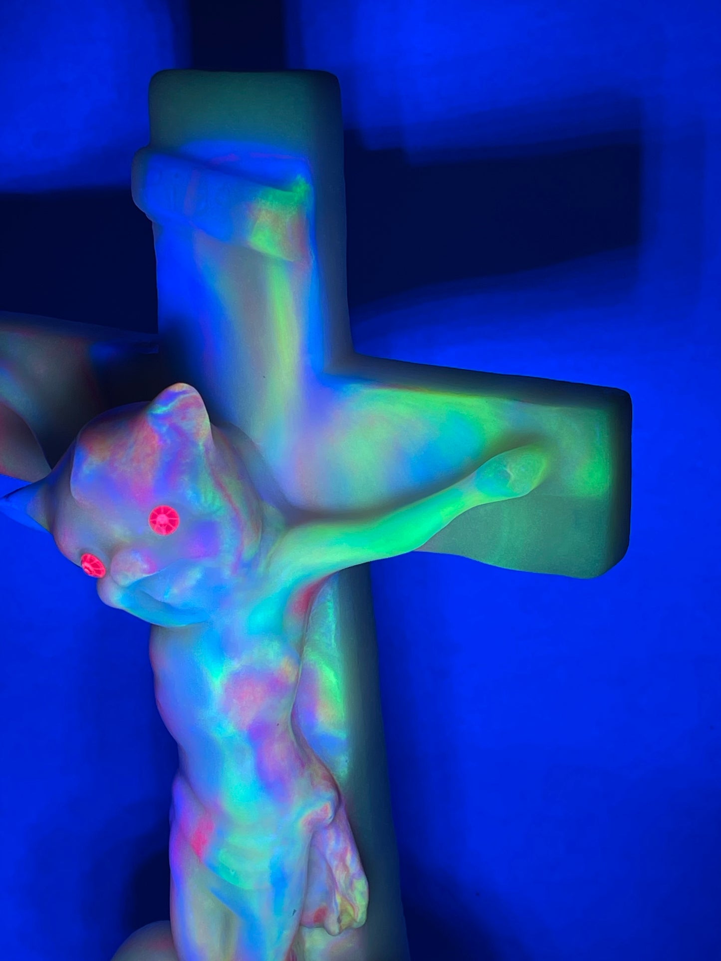 Piggy Jesus, Through the Ages: Neon Rainbow Marbled Glow in the Dark Super Playset