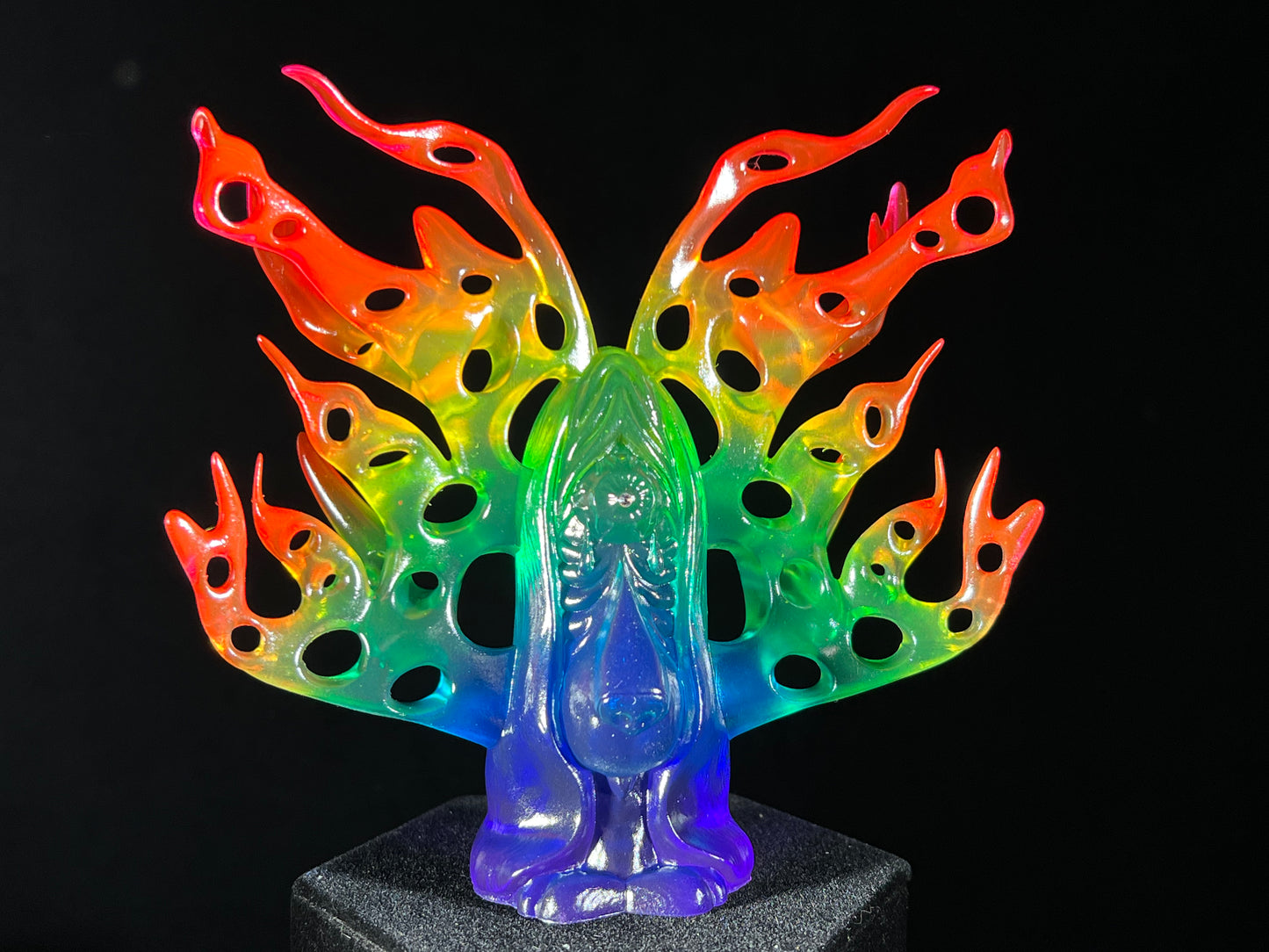 Winged Cyclops Sad Dog: Transparent Rainbow