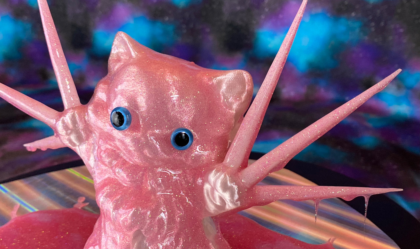 Color Dump: Pink Glitter Cat